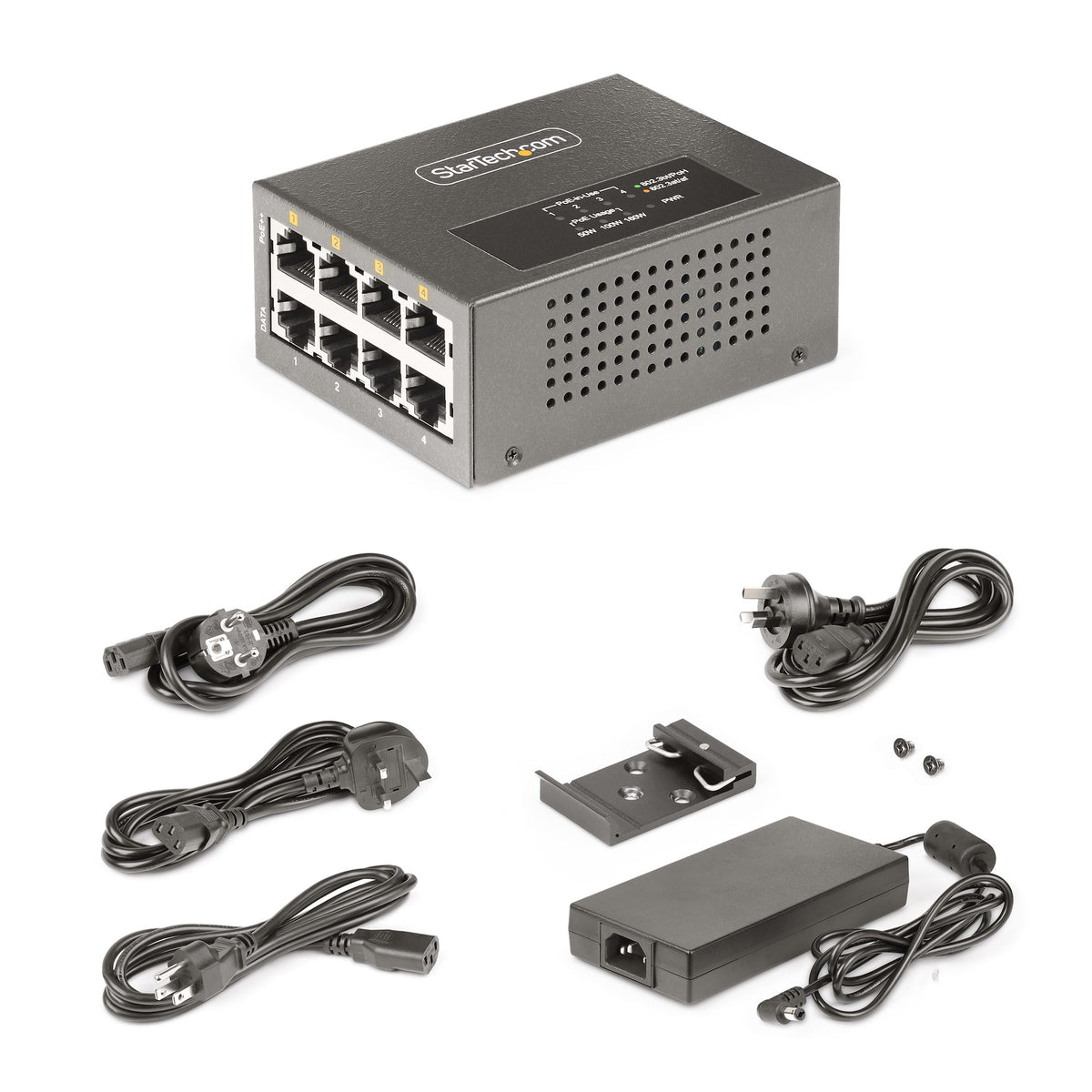 4-Port Multi-Gigabit PoE+/PoE++Injector