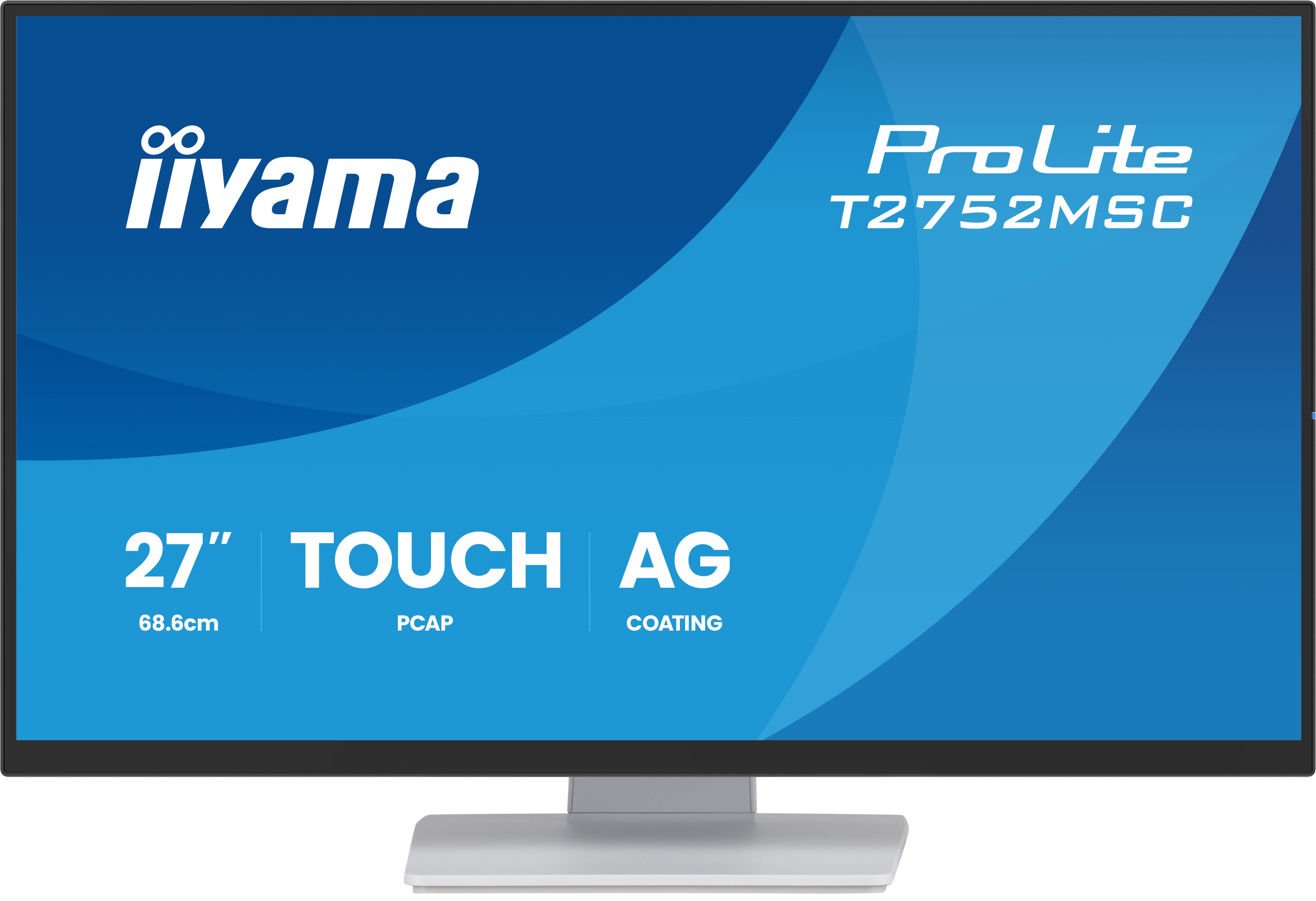 "iiyama ProLite T2752MSC-W1AG écran plat de PC 68,6 cm (27"") 1920 x 1080 pixels Full HD LCD Écran tactile Blanc"