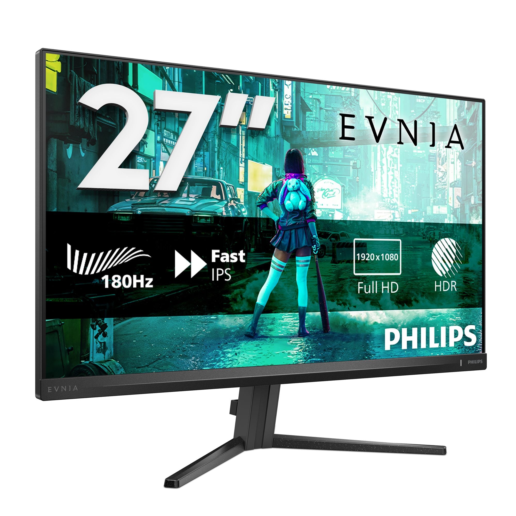 Philips Evnia 3000 27M2N3200S Ecran Gaming 27" - 1920 x 1080 FHD- @180 Hz - IPS - 300 cd/mÂ² - 1000:1 HDR10 - 0.5 ms - 2xHDMI, DP ,HP