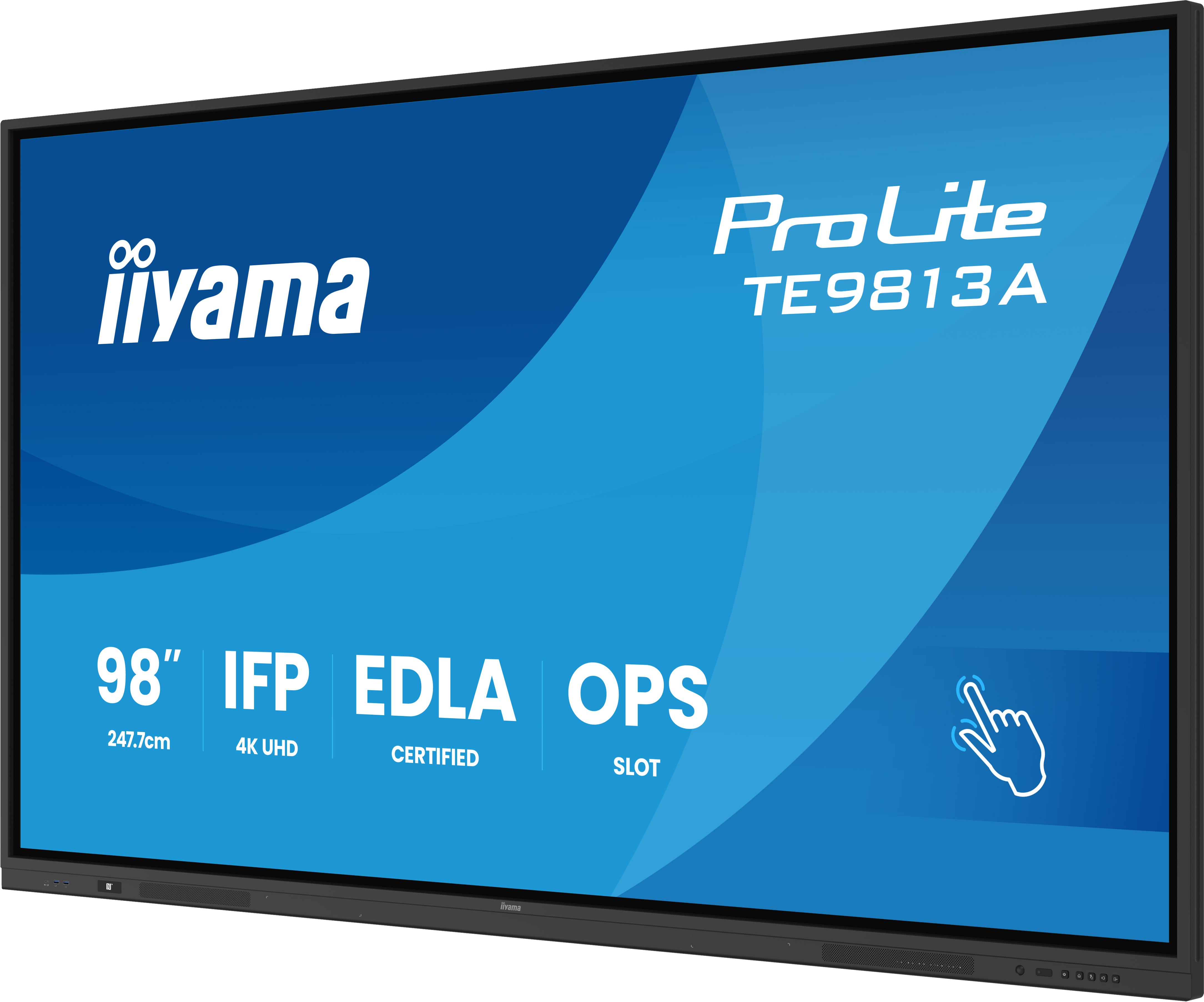 98" IPS 4K 16:9 Google EDLA cert. IFP