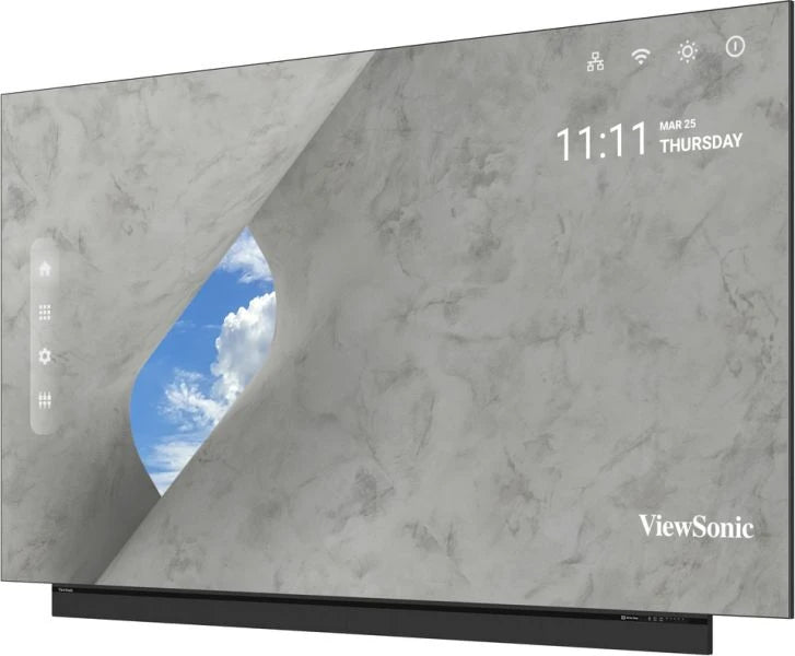 Viewsonic, 163inch Direct View LED Display, 3840x2160P, 13Bit, Refresh Rate 3840Hz, Pixel Pitch 0.9mm, Hdmi Input & Output, COB, Black