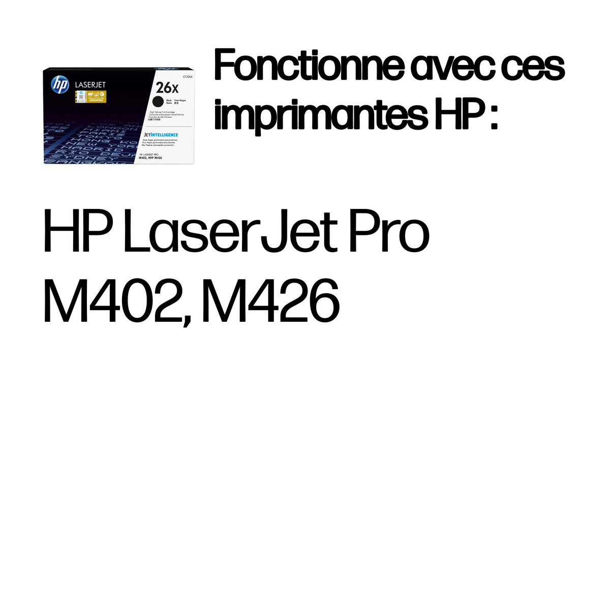 HP 26X original Toner cartridge black CF226X HY