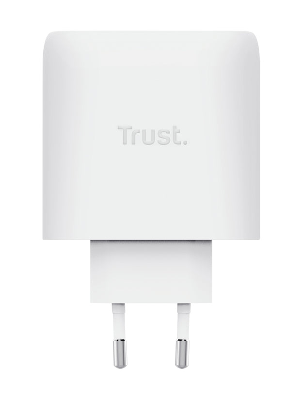 TRUST Chargeur MAXO USB 65 watts GAN 4 ports 3 USB-C + 1 USB-A + câble blanc