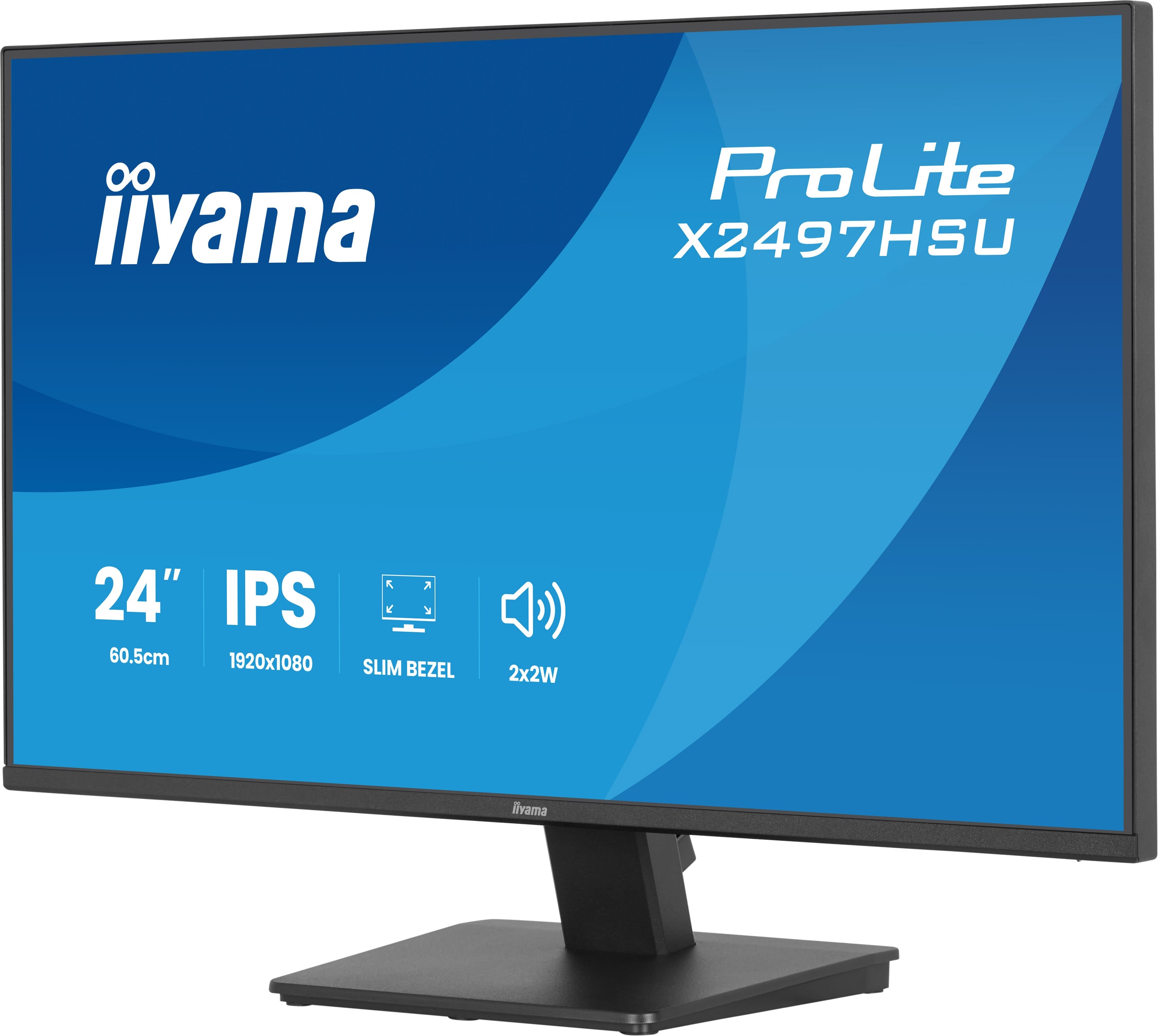 iiyama X2497HSU-B1 24" IPS LCD with 4-si