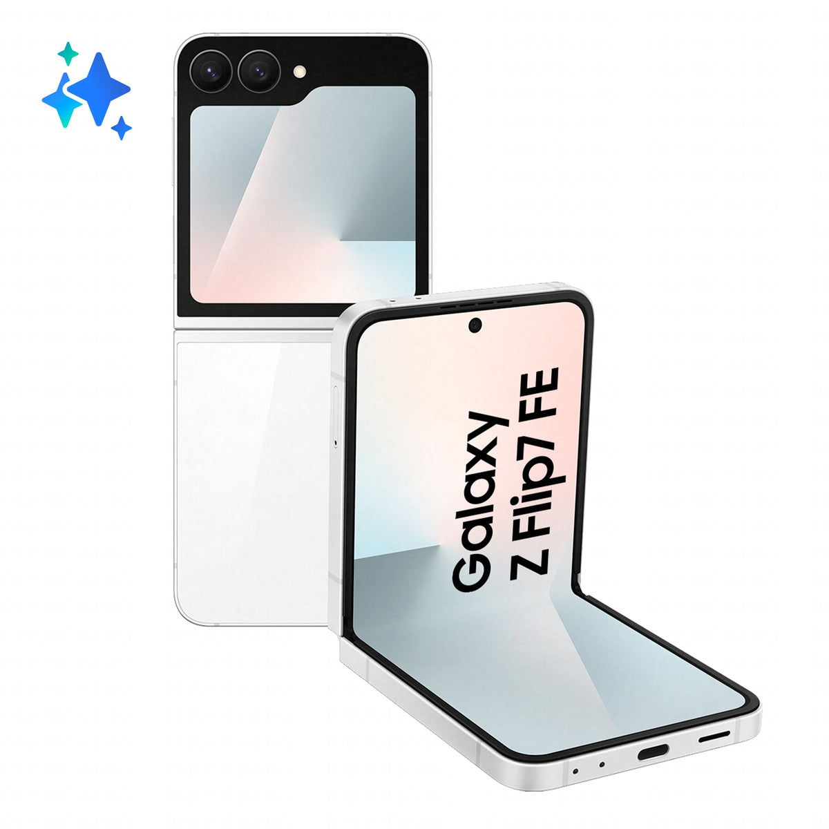 Samsung Galaxy Z Flip7 FE F761B 5G Dual Sim 8 Go RAM 256 Go - Blanc