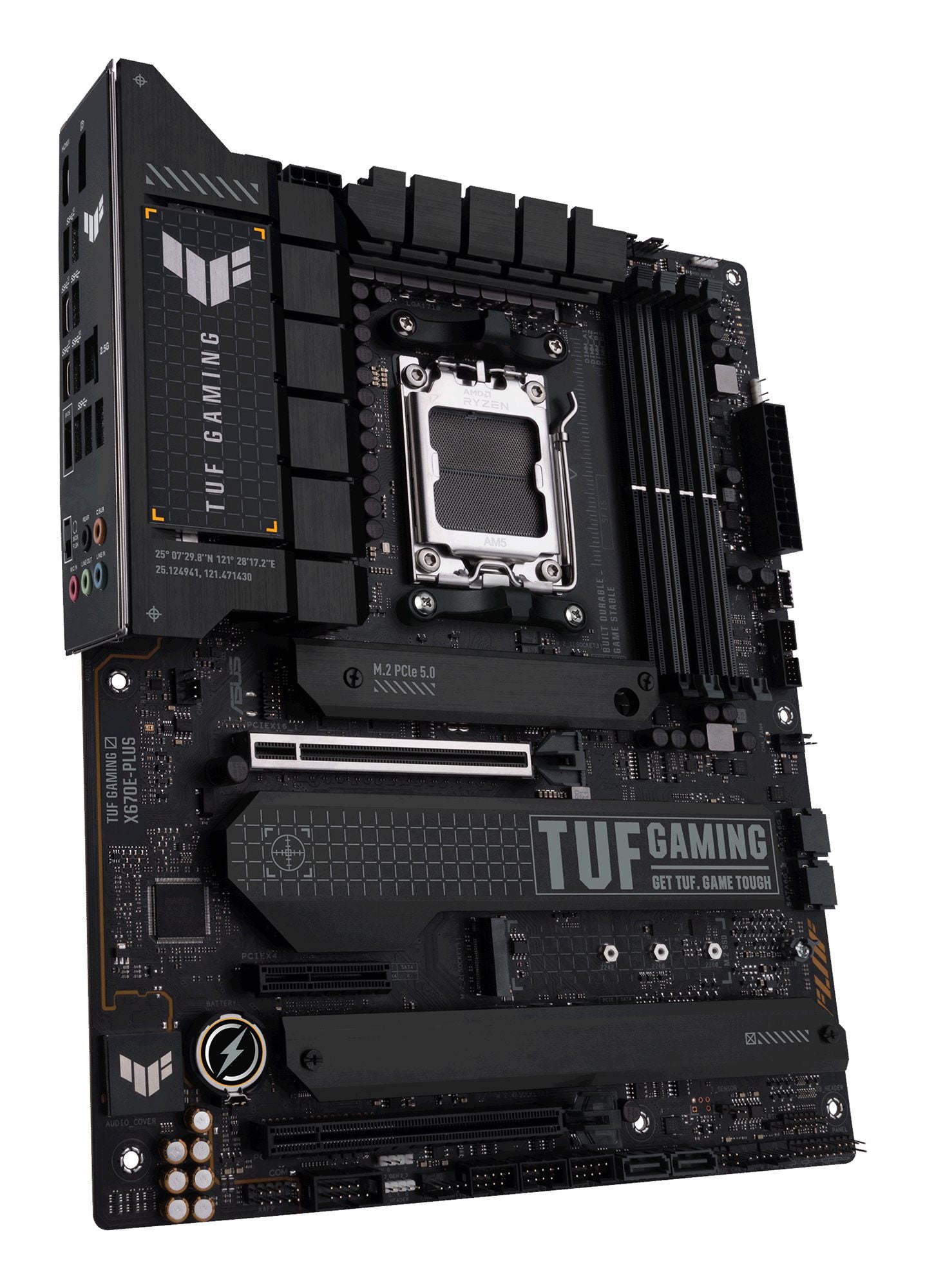 ASUS TUF GAMING X670E-PLUS AM5 Socket 4DDR5 PCIe 5.0 x16 HDMI 2.1 DP 1.4 4xSATA 6Gb/s ATX