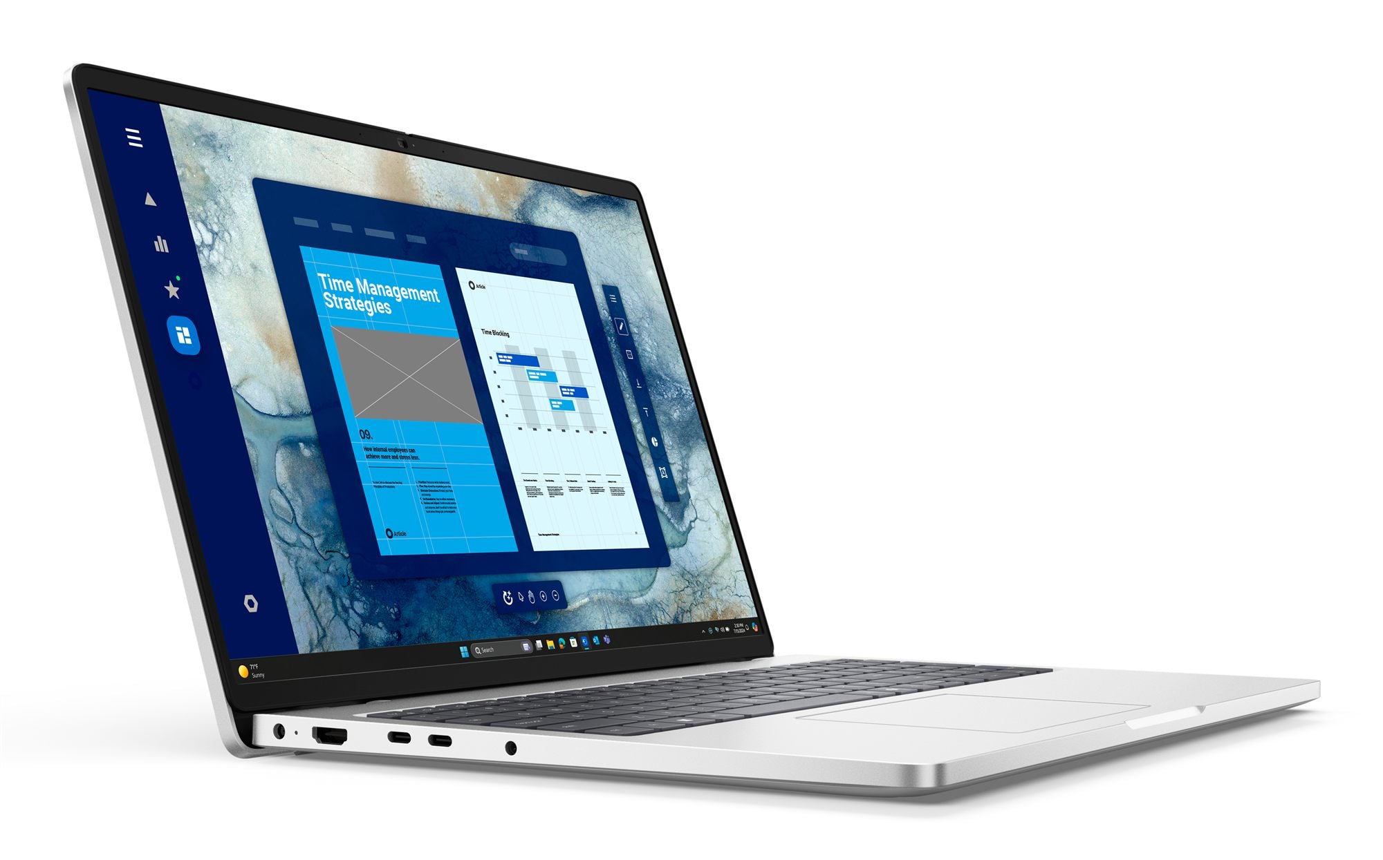 "DELL Pro 16 PC16250 Intel Core Ultra 5 235U Laptop 40.6 cm (16"") Full HD+ 16 GB DDR5-SDRAM 512 GB SSD Wi-Fi 6E (802.11ax) Windows 11 Pro German Platinum, Silver"
