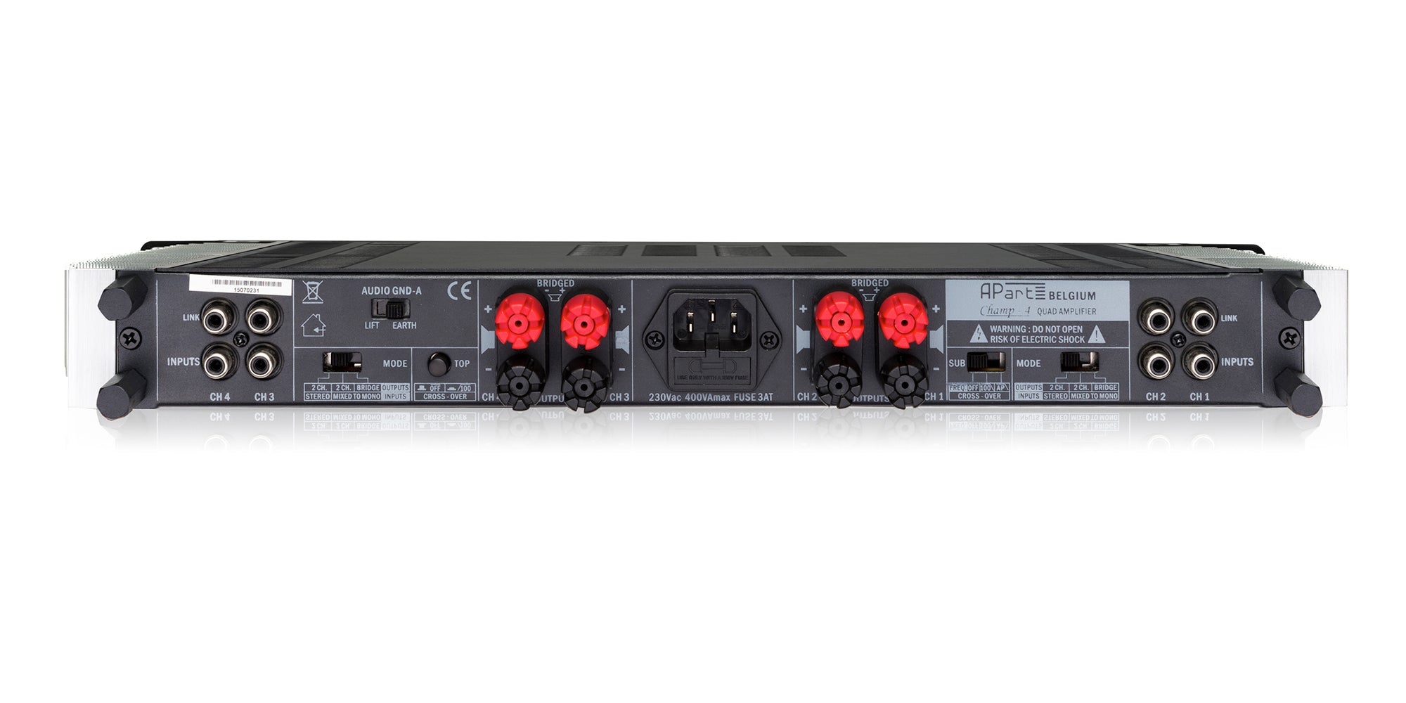 Biamp Power Amplifier 4 cnx 4x75W/8