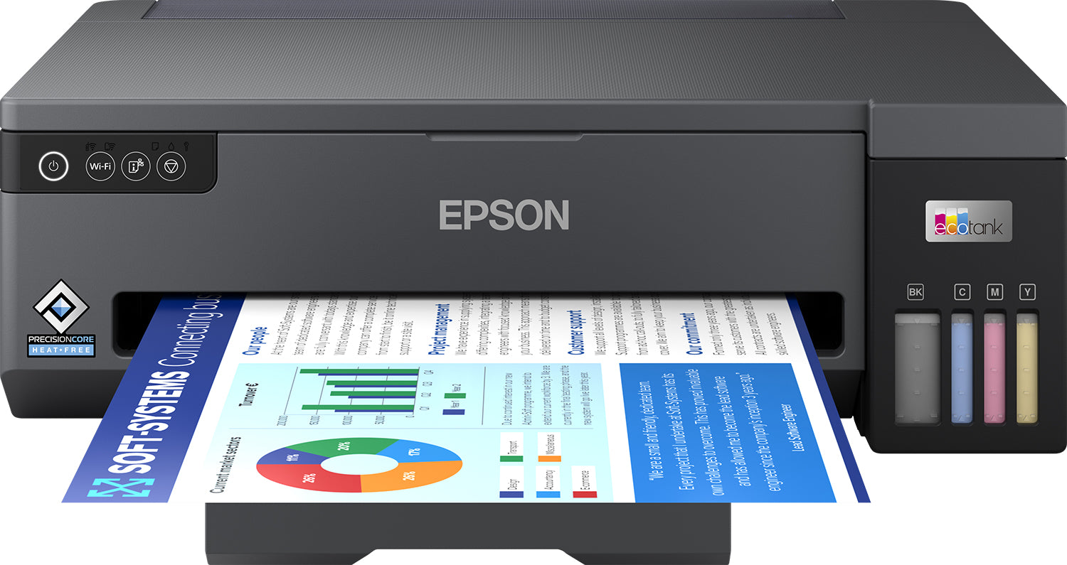 EPSON EcoTank ET-14100 Printer colour inkjet ITS A3 4800x1200dpi 15ppm mono 8ppm colour 100sheets USB Wi-Fi Black
