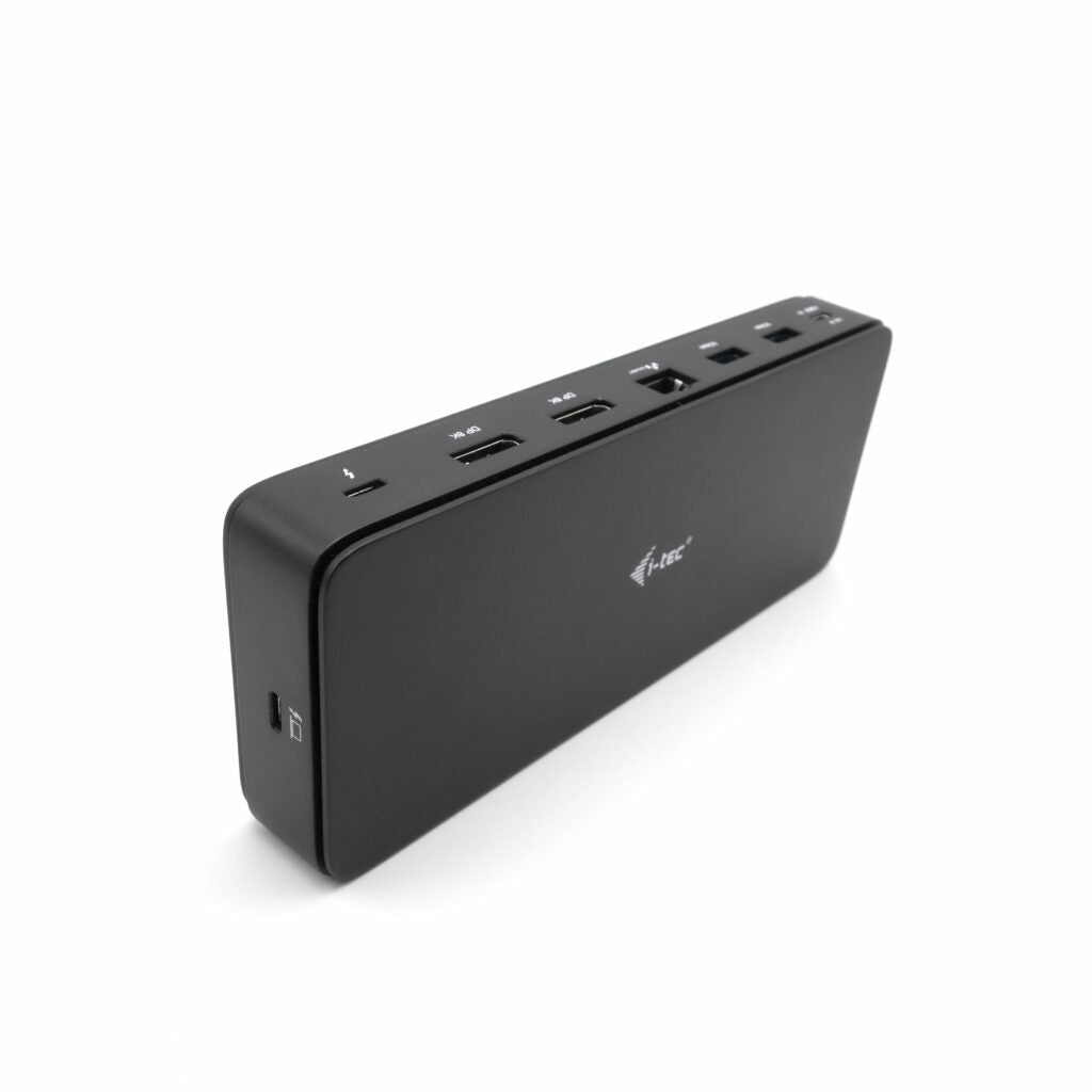 I-TEC Thunderbolt 4 2x Display Dock Generation 3 7x USB + thereof 1x TB4 2.5GLAN PD 92W 1m TB4 Cable SD/TF cardreader 3.5 mm Audio