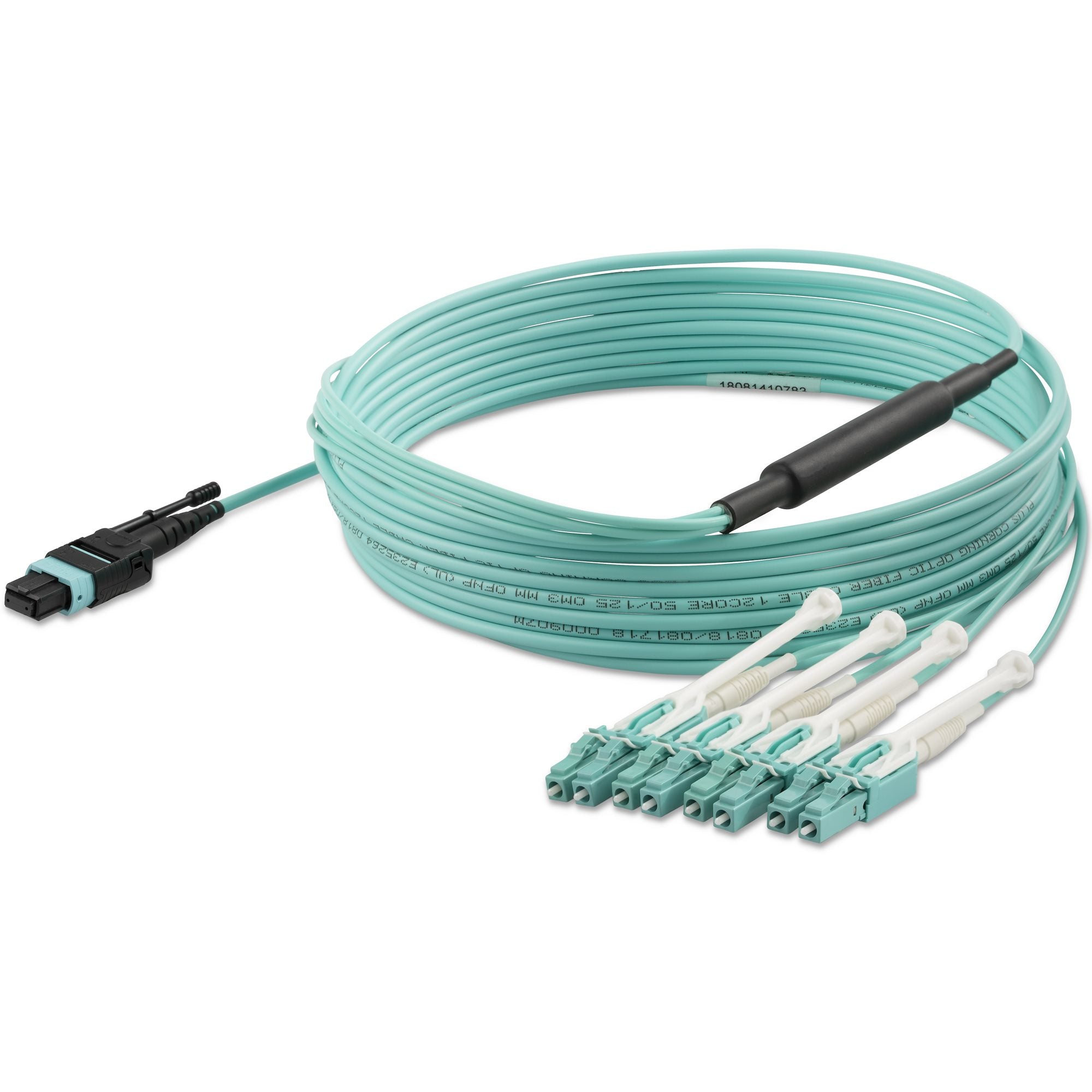 5m MTP/MPO to 4xLC/PC Fiber Cable