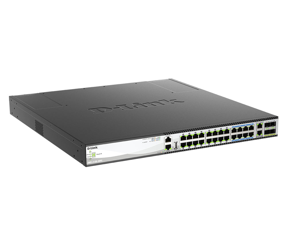 D-LINK Switch L3 Light 24ports Multigigabit PoE 16x 100M/1/2 5G PoE+ 8x 100M/1/2 5/5G PoE++ 60W & 2ports 100M/1/2,5/5/10GBASE-T