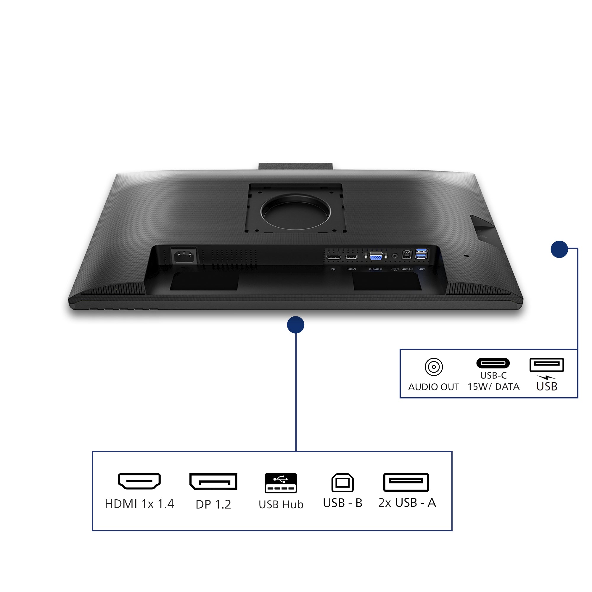 PHILIPS 23.8p 1920x1080 120Hz IPS Flat H/A 150 MM SoftBlue Technology Smart Link Sync Second Screen Harmony TUV EyeSafe USB