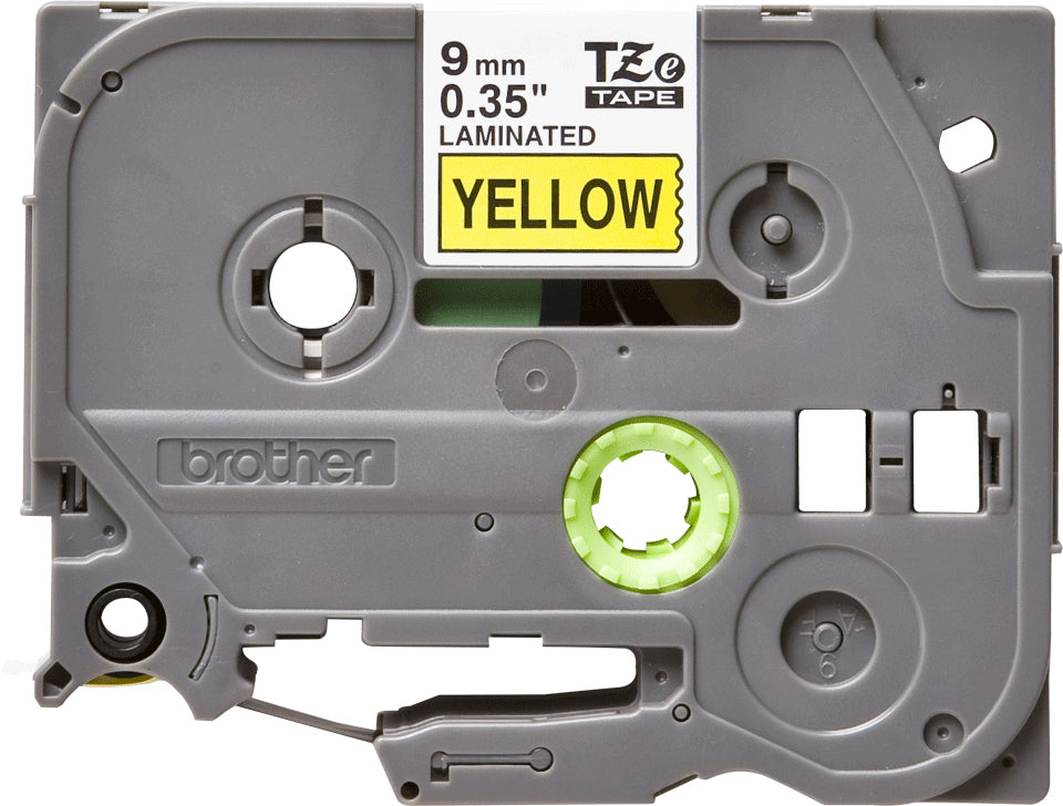 BROTHER P-TOUCH TZE-621 noir sur jaune  9mm