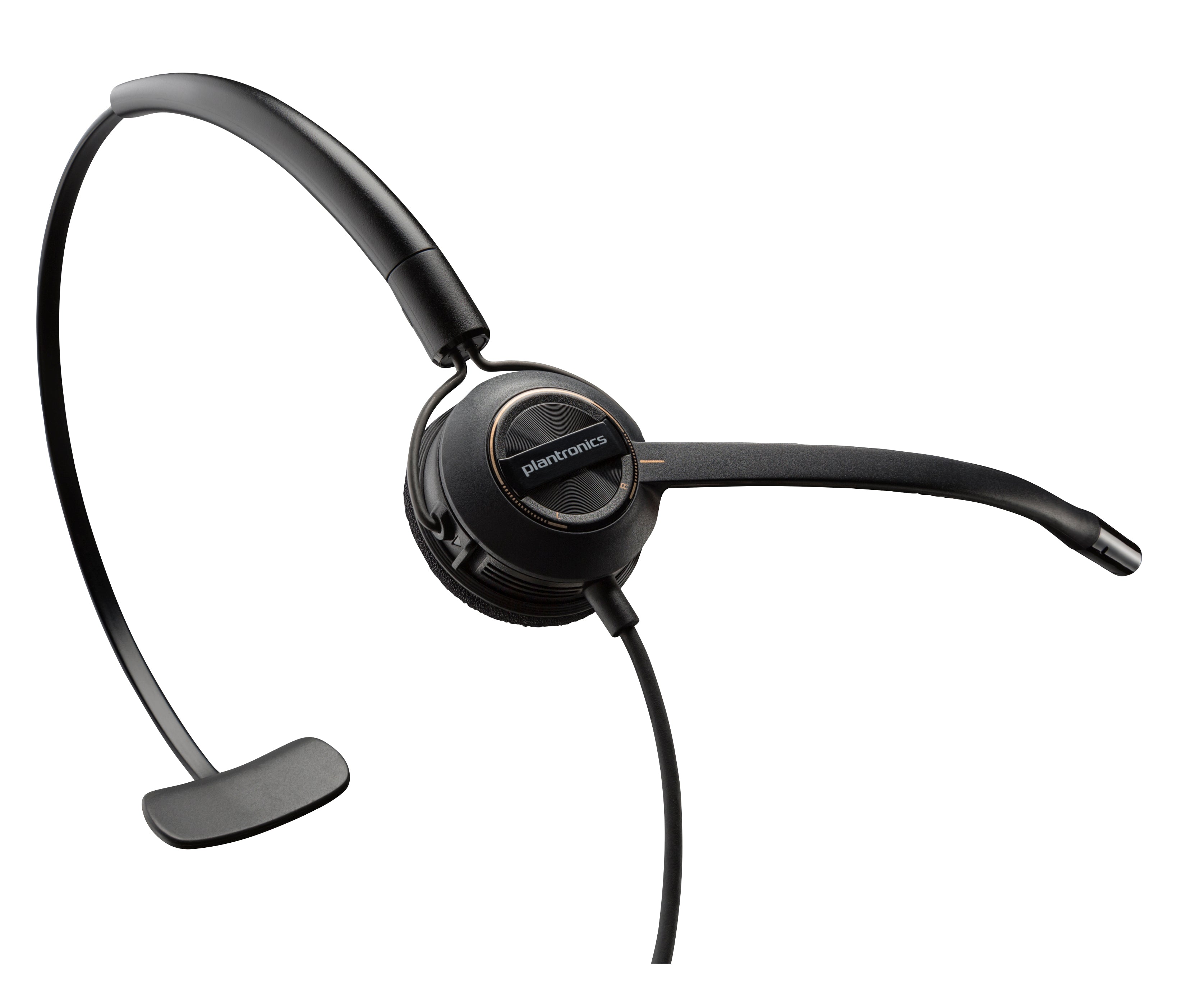 POLY EncorePro HW540 Casque Avec fil Crochets auriculaires, Arceau, Minerve Bureau/Centre d'appels Noir
