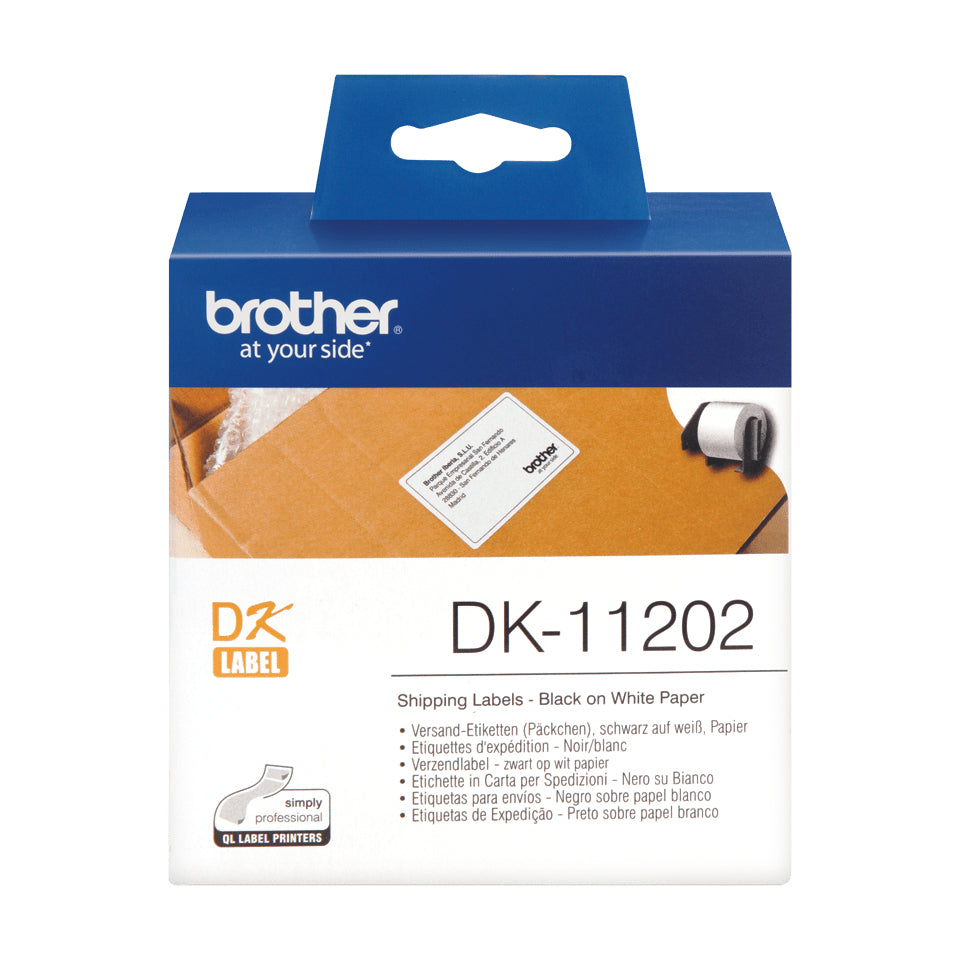 BROTHER P-TOUCH DK-11202 die-cut mailing label 62x100mm 300 labels