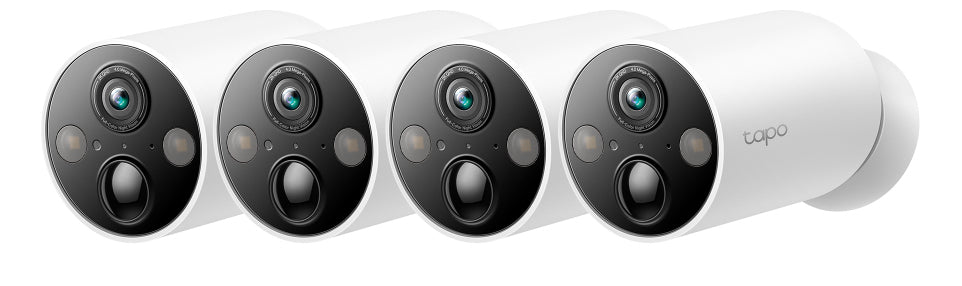 TP-Link Tapo C425 4-Pack Balle (forme) Caméra de sécurité IP Extérieure 2560 x 1440 pixels Plafond/mur