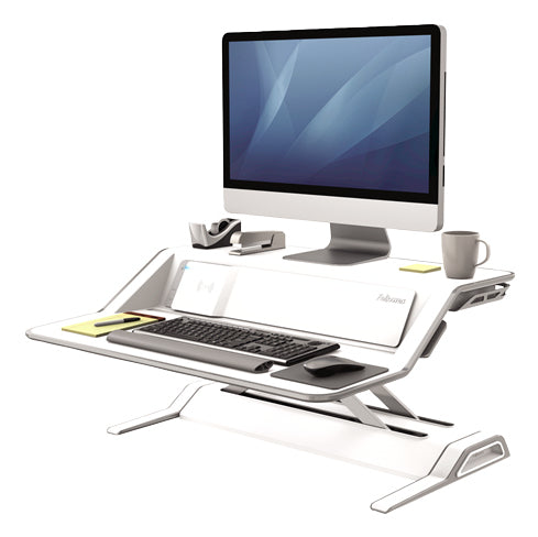 FELLOWES plate-forme assis-debout lotus - blanc