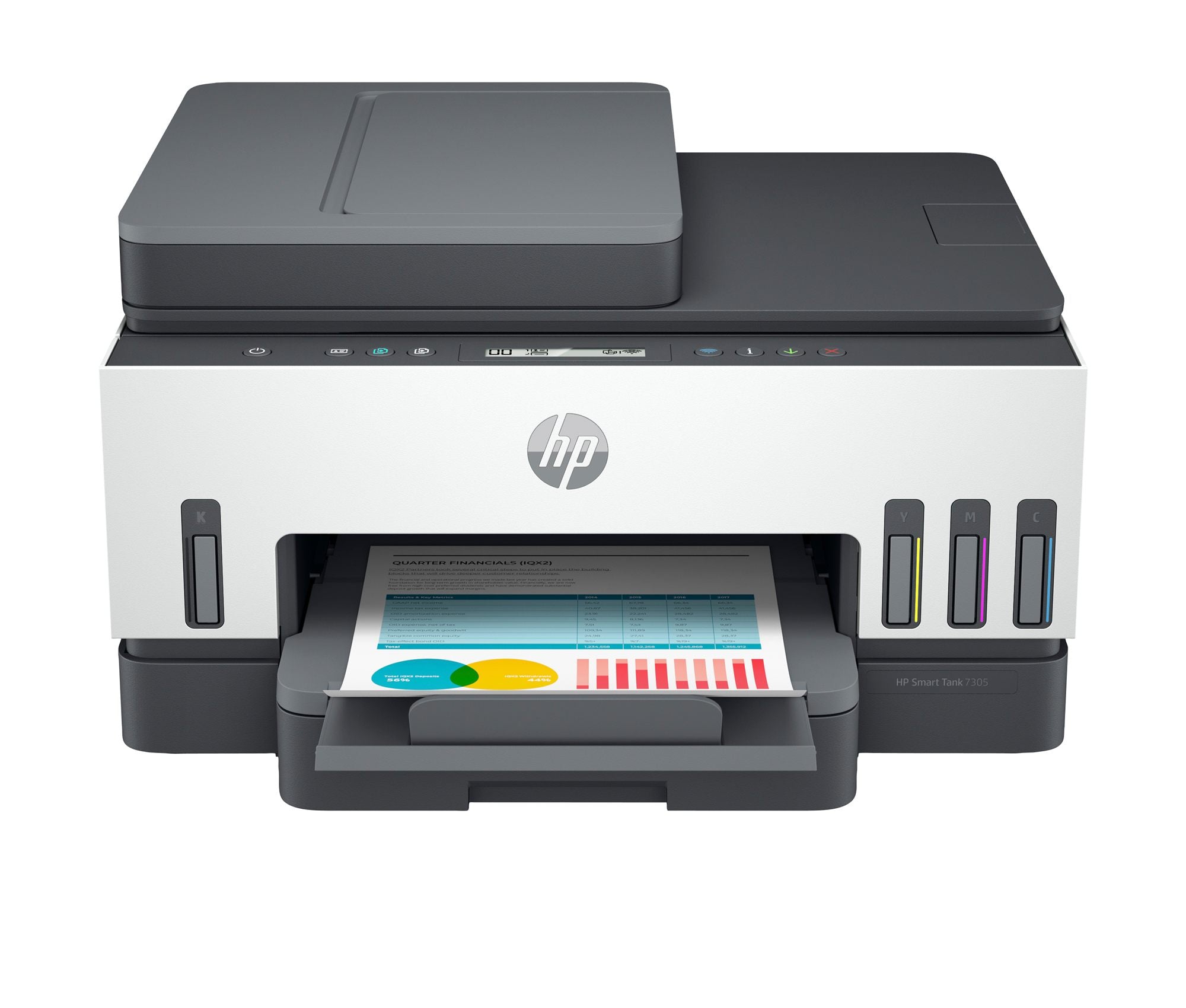 HP Smart Tank 7305 All-in-One MFP colour inkjet refillable A4 13ppm Copy 15ppm Print 250sheets USB LAN Wi-Fi Bluetooth