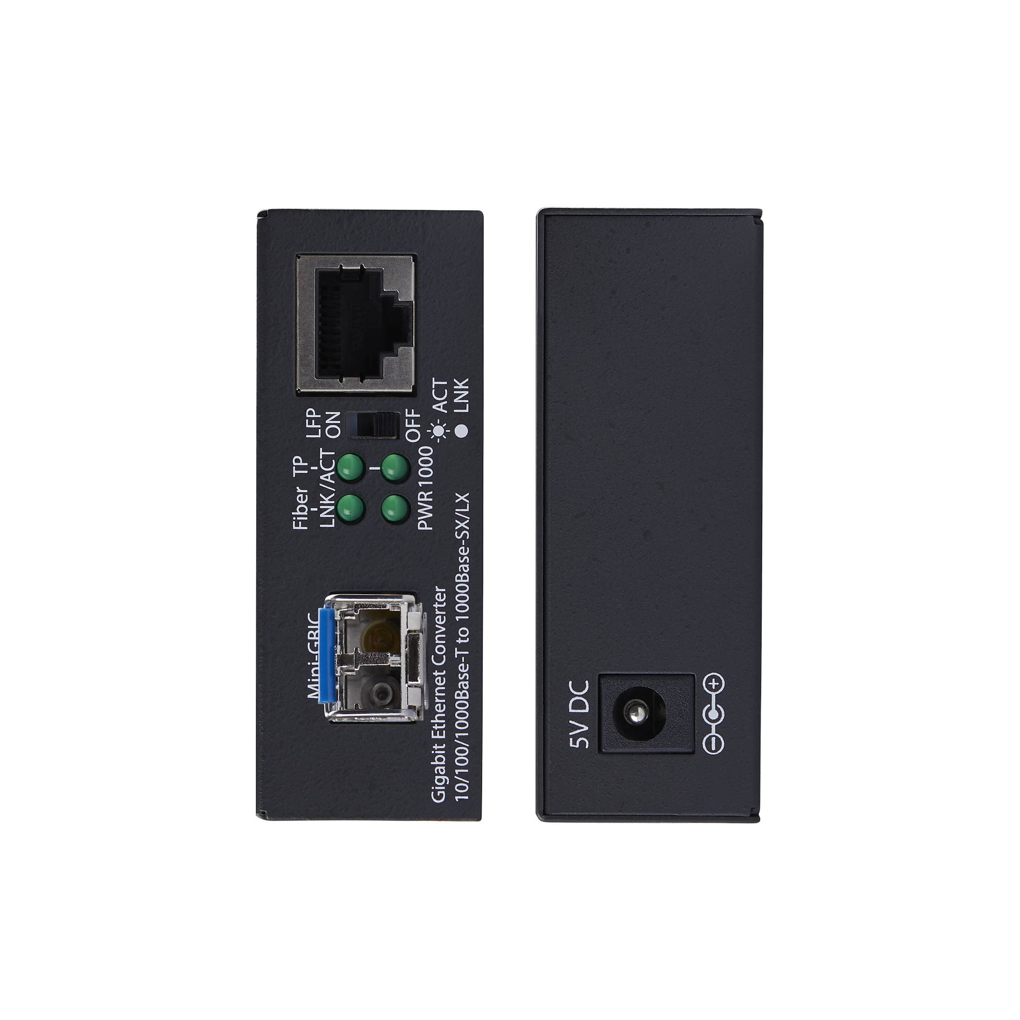 Gigabit SM LC Fiber Media Converter 20km