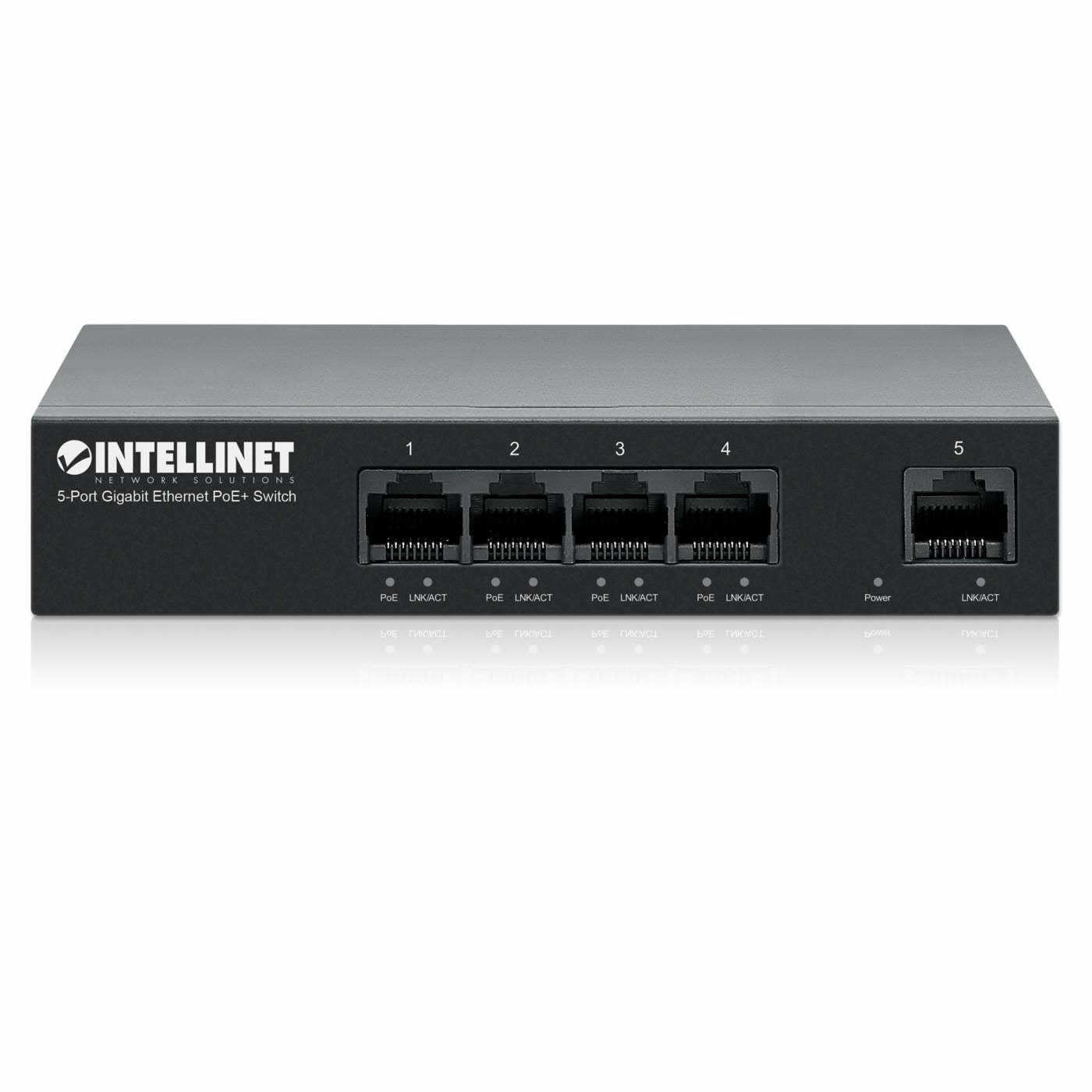 Intellinet 561792 commutateur réseau Gigabit Ethernet (10/100/1000) Connexion Ethernet, supportant l'alimentation via ce port (PoE) Noir