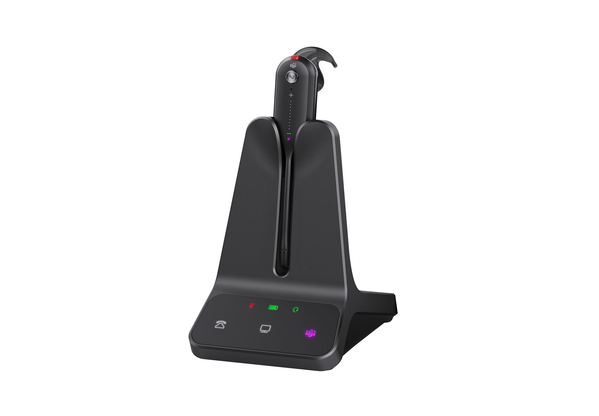 Yealink WH63 E2 Teams Sans fil Crochets auriculaires Bureau/Centre d'appels Noir