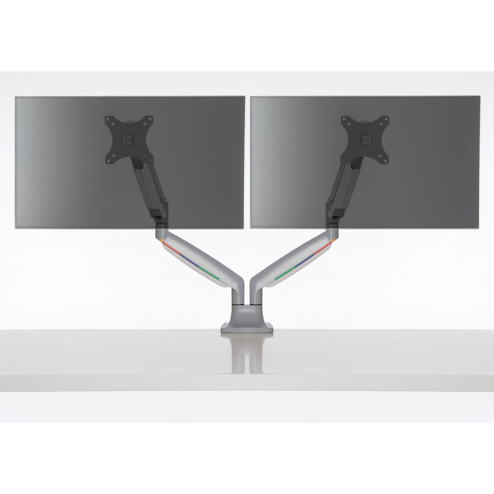 One-touch Height Adjust dual monitor arm