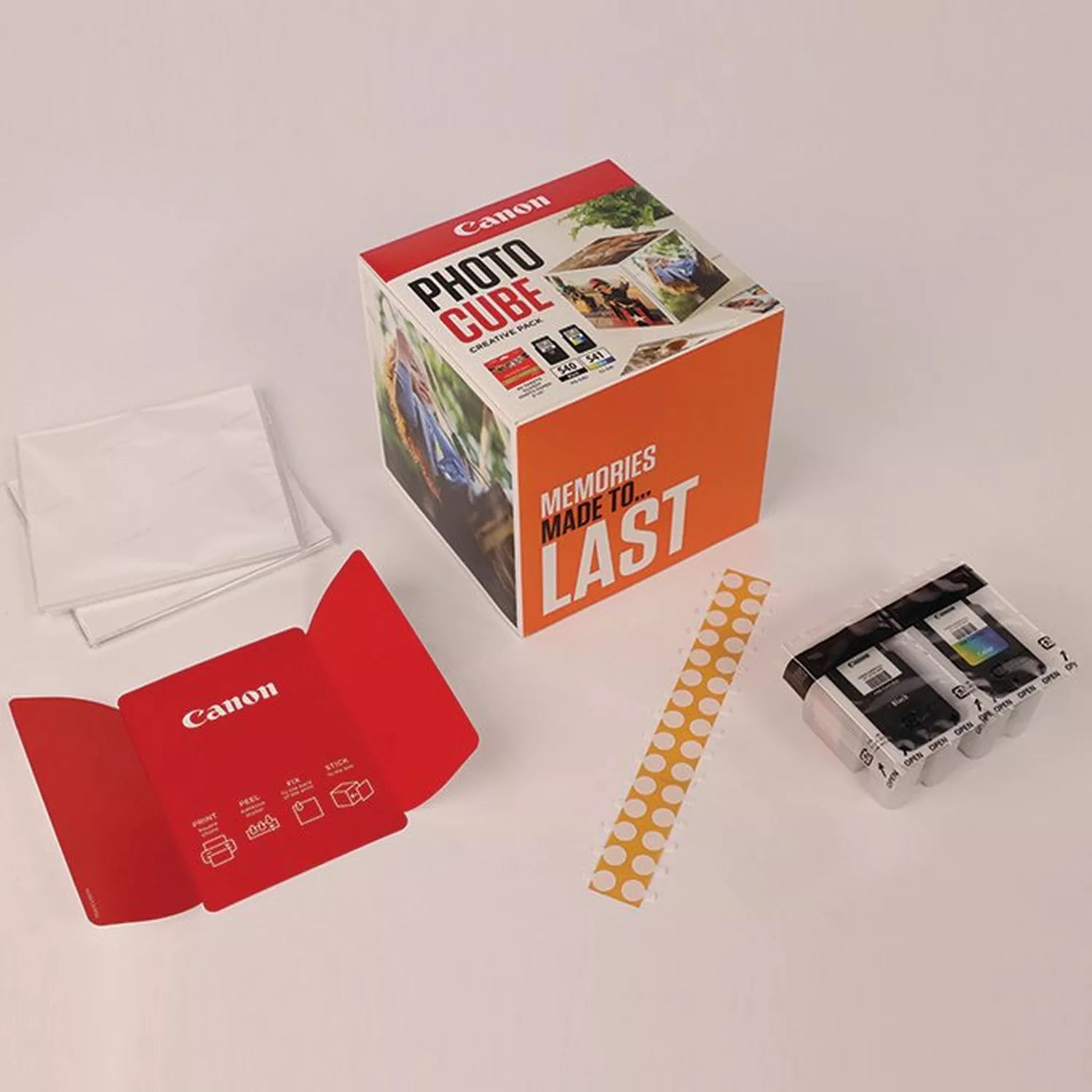 CANON PG-540/CL-541 Ink Cartridge Photo Cube Creative Pack White Orange