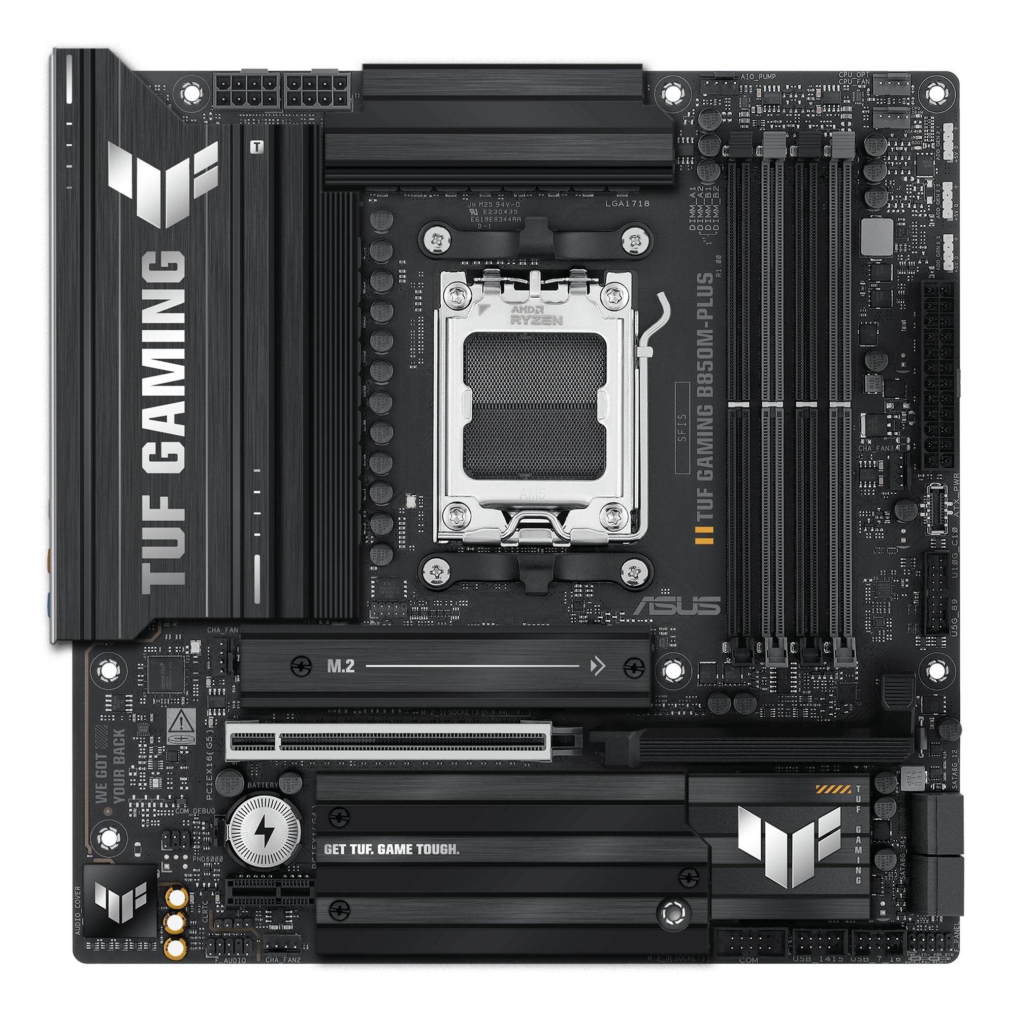 ASUS TUF GAMING B850M-PLUS AM5 DDR5 micro ATX MB 1xHDMI 1xDP 3xM.2 4xSATA