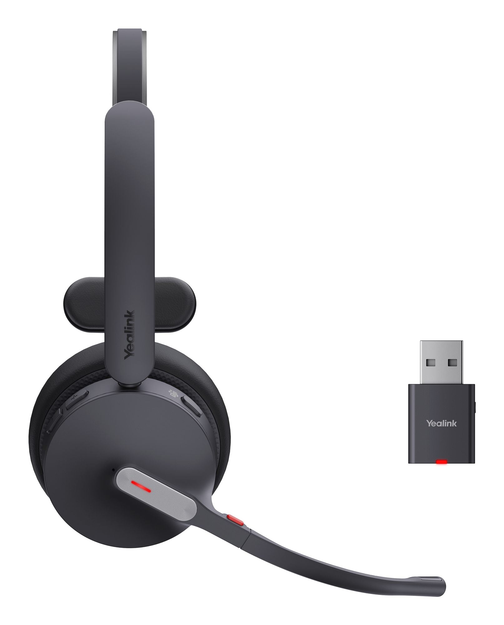 Yealink WH64 Hybrid Mono Teams Casque Sans fil Arceau Bureau/Centre d'appels Micro-USB Bluetooth Noir