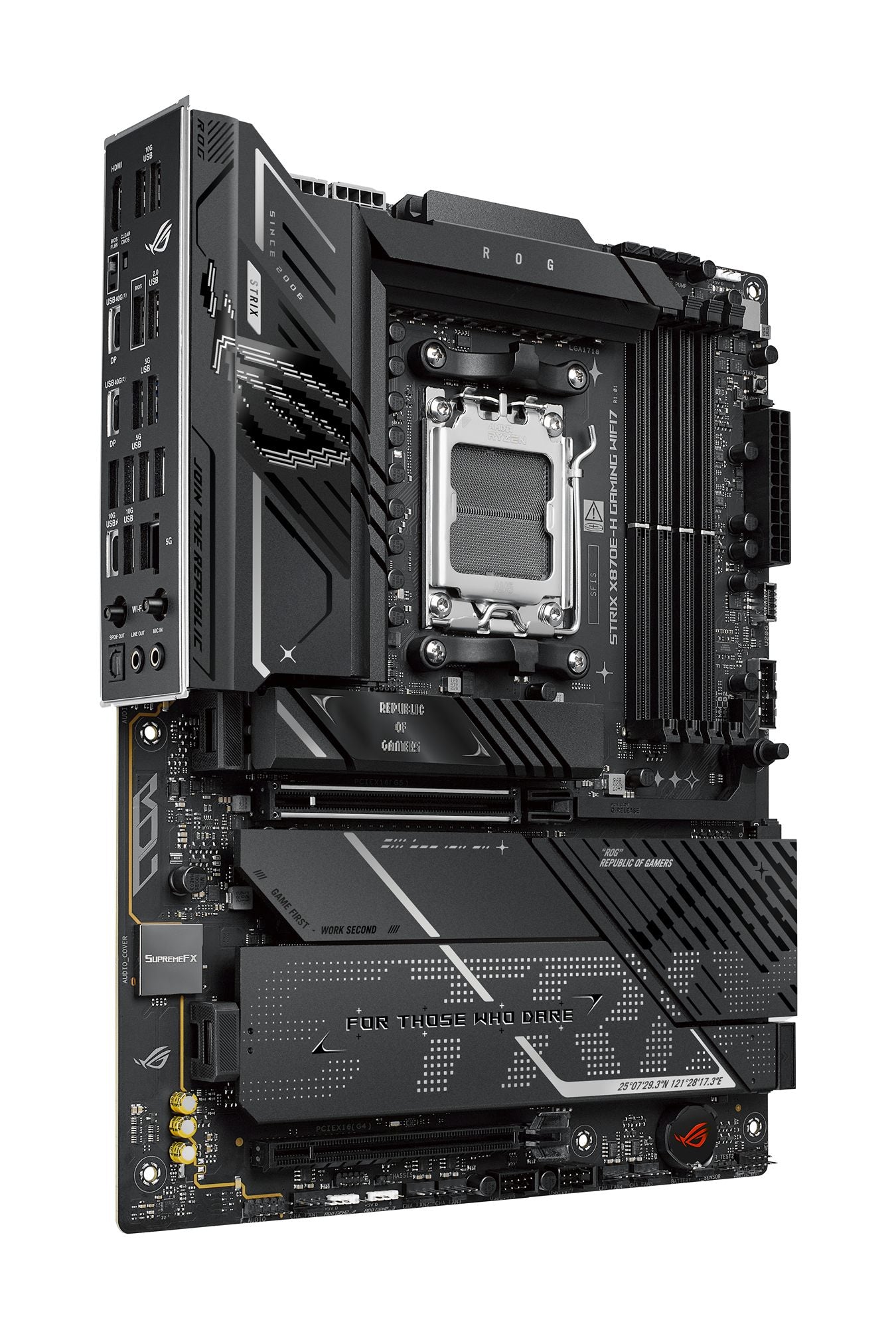ASUS ROG STRIX X870E-H GAMING WIFI7 ATX AM5 DDR5 Motherboard 2xUSB4 1xHDMI