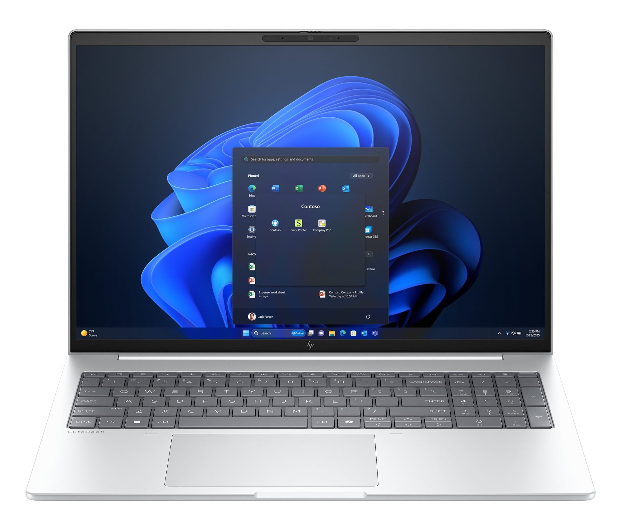 HP EliteBook 8 G1i IA Nouvelle gén Intel Core Ultra 5 226V 16p WUXGA 16Go LPDDR5X 512Go SSD UMA W11P 1yr Wrty Copilot + PC 3/3/0