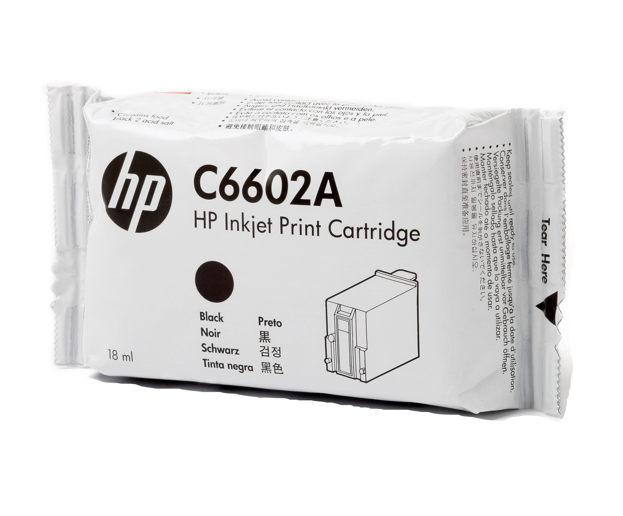 HP original TIJ 1.0 original Ink cartridge C6602A black standard capacity 1-pack