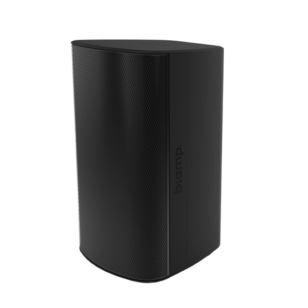 Biamp 8in Coaxial Surface Mount Indoor/Outdoor Loudspeaker w/ HF compression driver, U bracket black