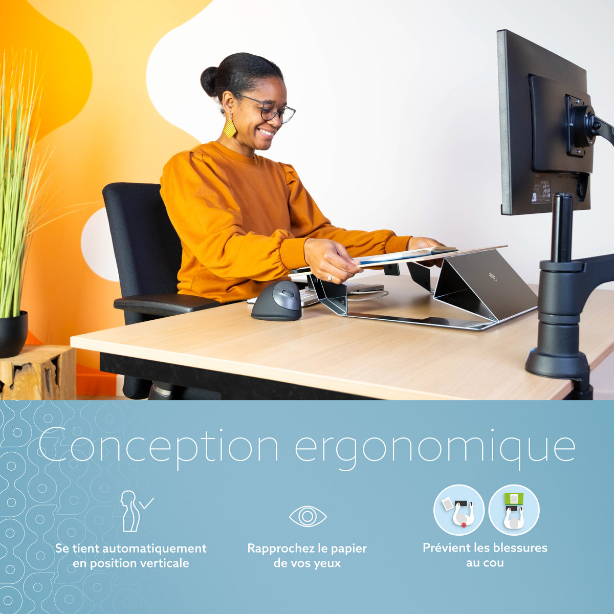 R-GO TOOLS Porte documents Read2Write, chêne