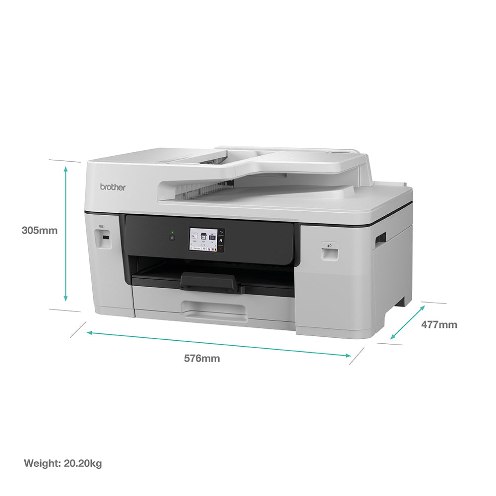 BROTHER MFC-J6760DW Multifonction jet dencre couleur professionnelle 4-en-1 A3 Business Smart 31 ipm Ethernet Wi-Fi bac papier