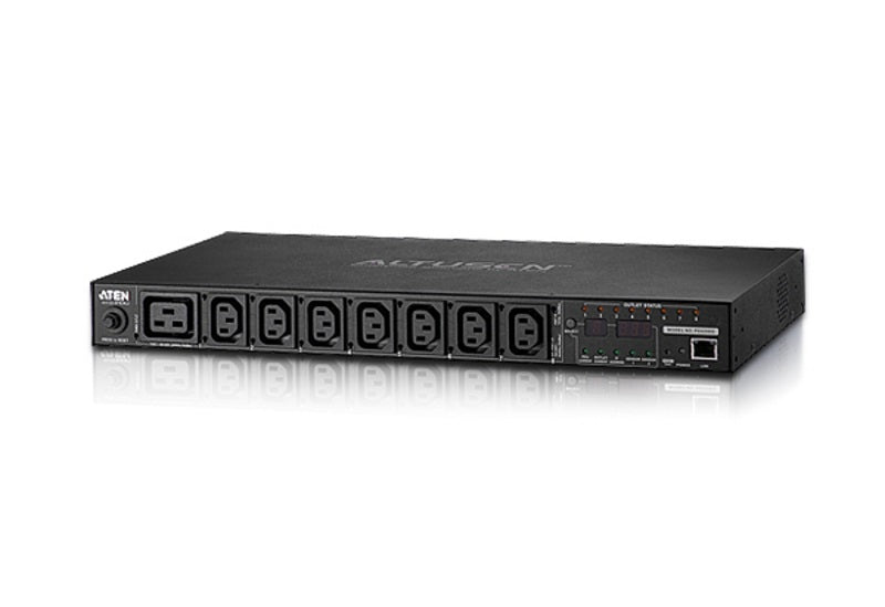 Aten 20A/16A PDU 8-Outlet 1U C13/C19 régulable et commutable