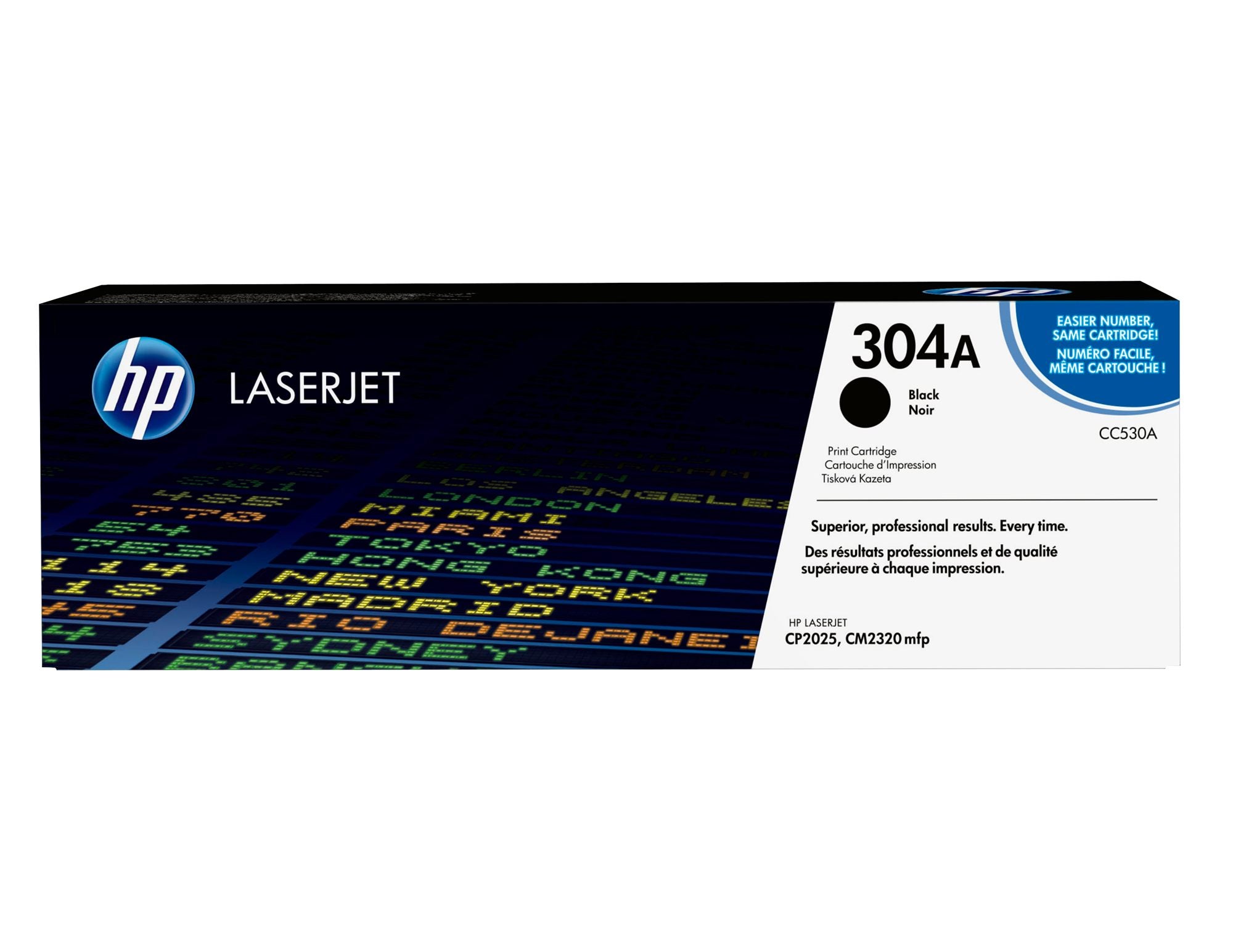 HP 304A original Colour LaserJet Toner cartridge CC530A black standard capacity 3.500 pages 1-pack ColorSphere