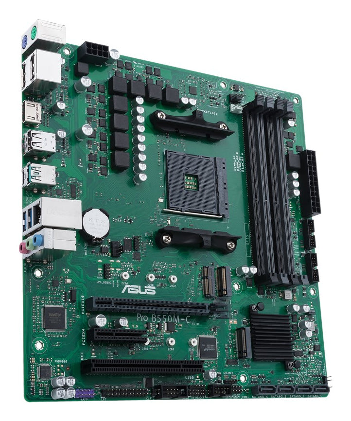 ASUS PRO B550M-C/CSM AMD B550 Socket AM4 ErP Ready 4DDR4 Dual channel microATX MB