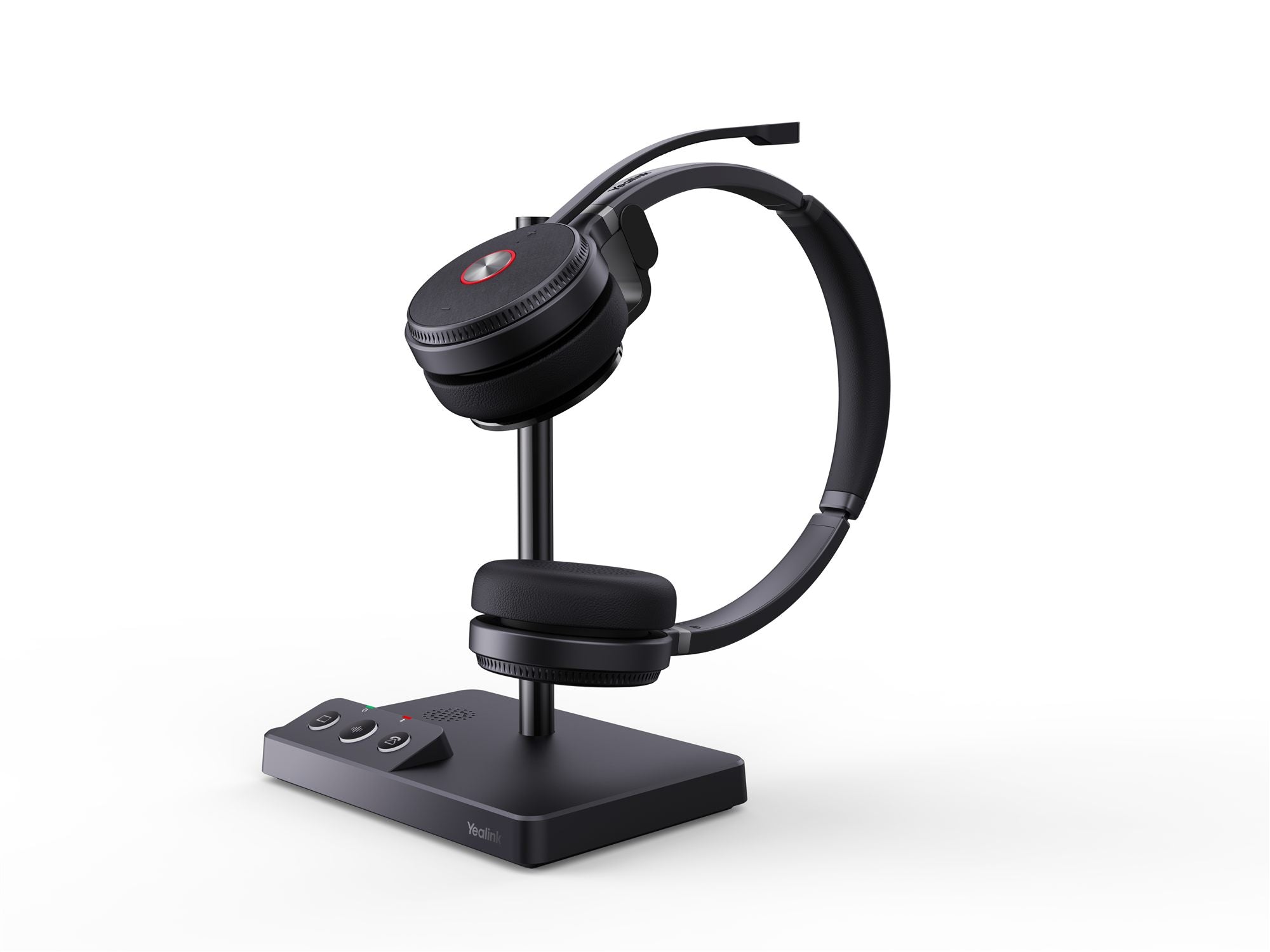 Yealink WH62 Dual UC Sans fil Arceau Bureau/Centre d'appels Micro-USB Socle de chargement Noir