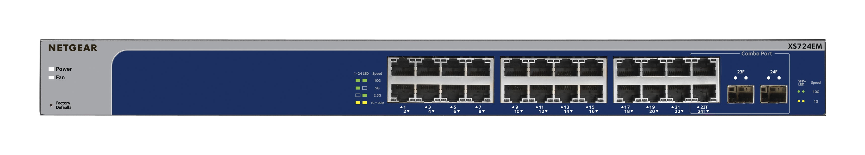 NETGEAR 24PT 10G/MULTI-GIG EASY SMART SWITCH