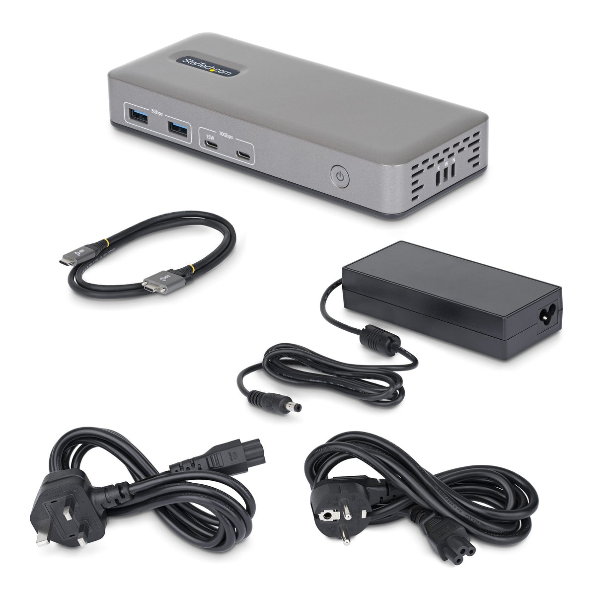 USB-C Dock 2x HDMI 4K60 1GbE 100W PD