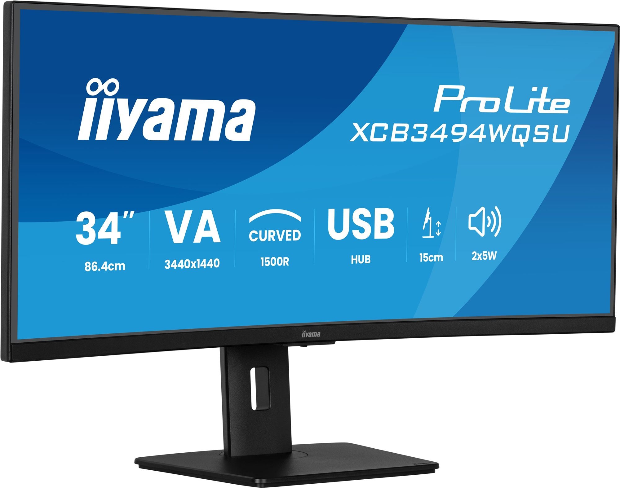 XCB3494WQSU-B1 34" UW Curved VA-3440x144