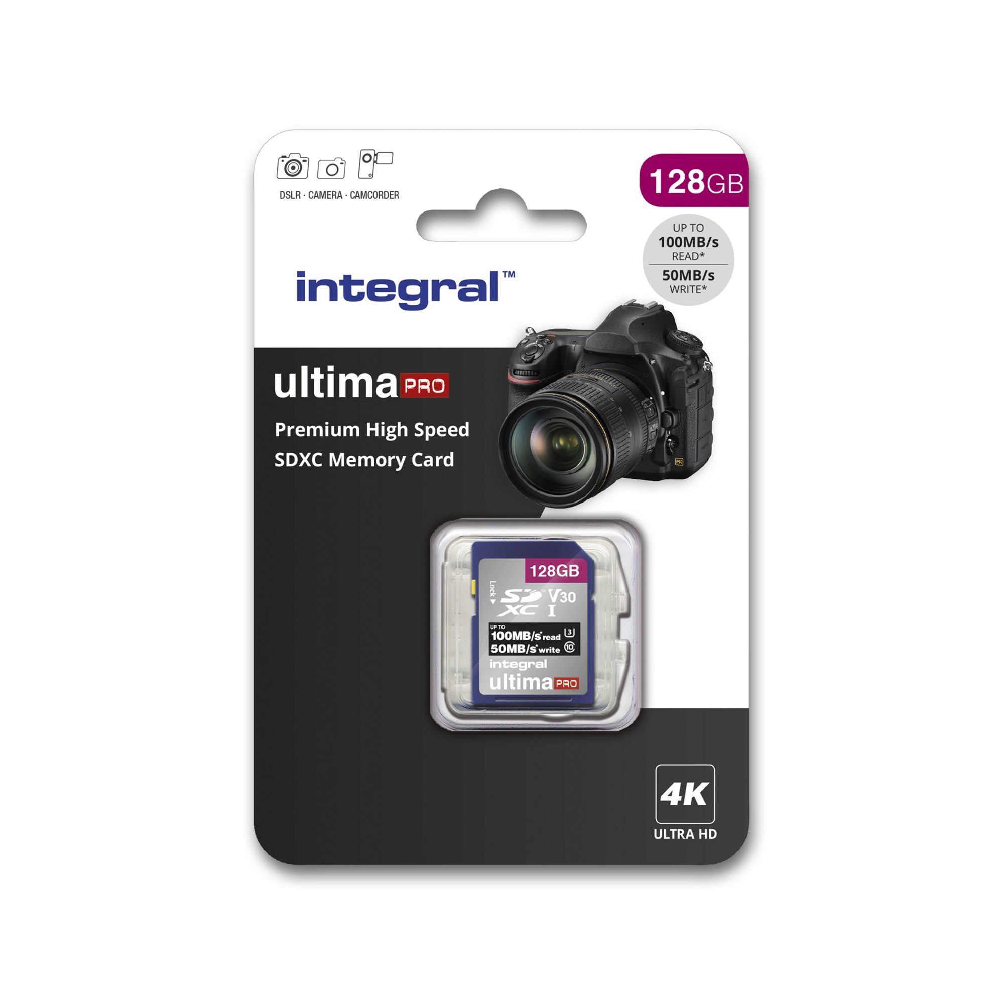 128GB SDXC CL10 UHS1 U3 V30