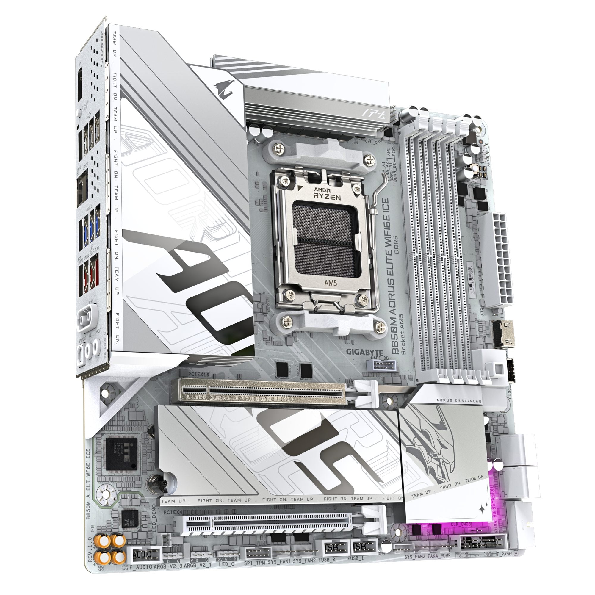 GIGABYTE B850M AORUS ELITE WIFI6E ICE AMD B850 Emplacement AM5 micro ATX
