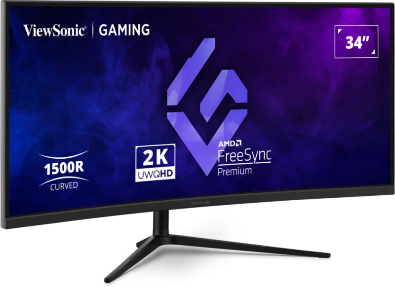 34" 1500R Curved LCD Monitor 3 side bor
