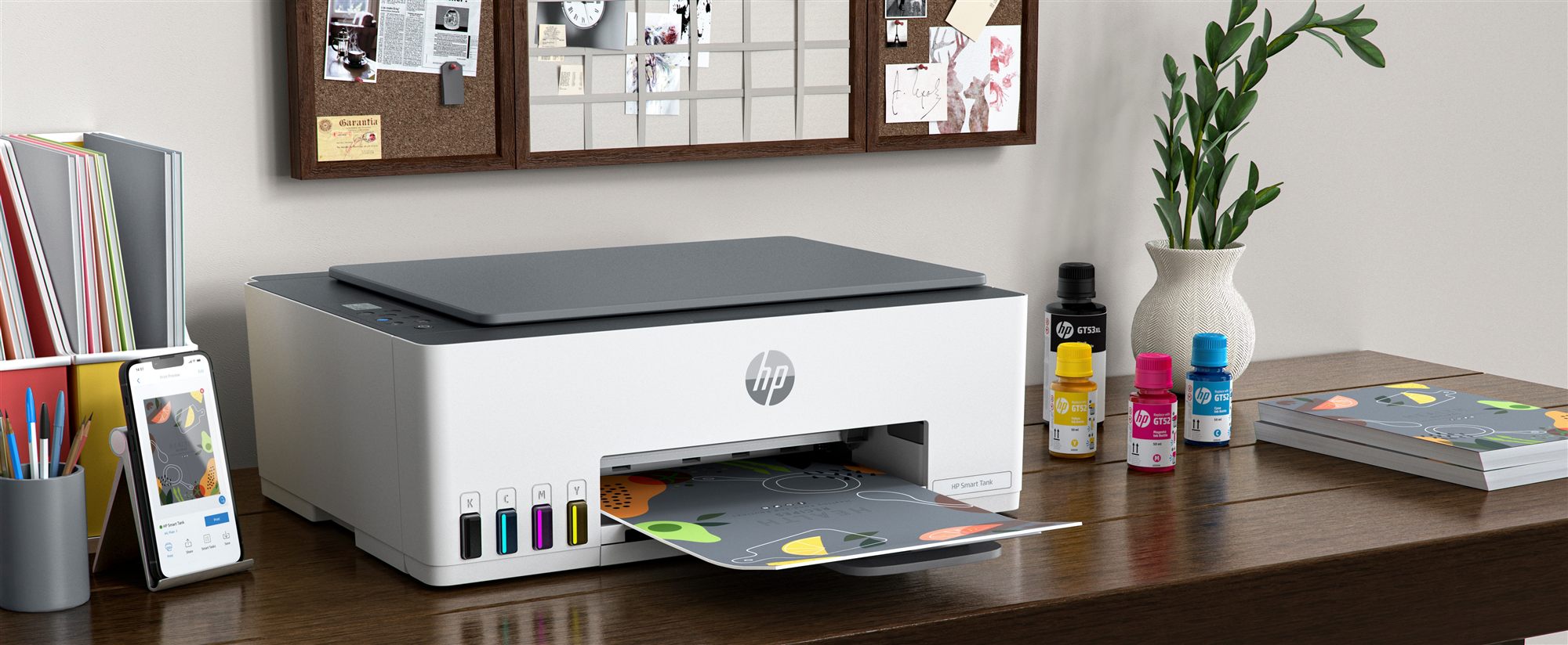HP Smart Tank 580 All-in-One Printer A jet d'encre thermique A4 4800 x 1200 DPI 12 ppm Wifi