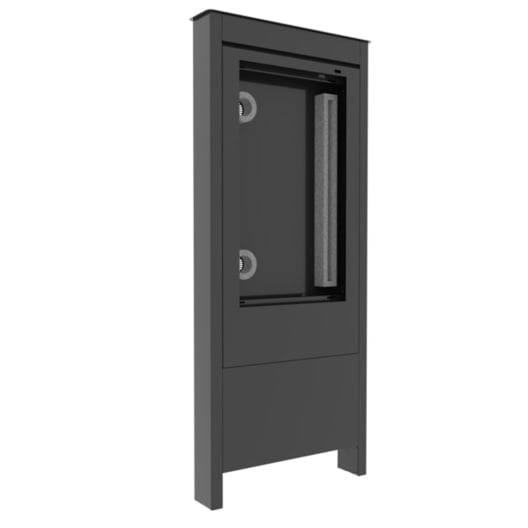 Chief Outdoor Portrait Kiosk for LG 9XE4, Black