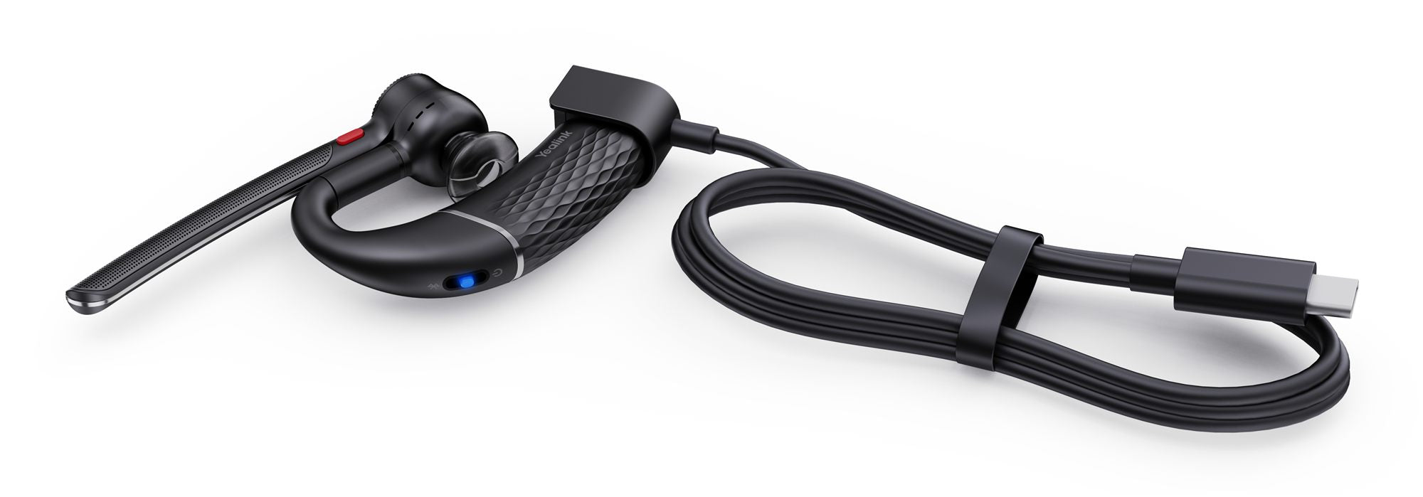 Yealink BH71 Lite Avec fil &sans fil Crochets auriculaires Bureau/Centre d'appels USB Type-C Bluetooth Noir