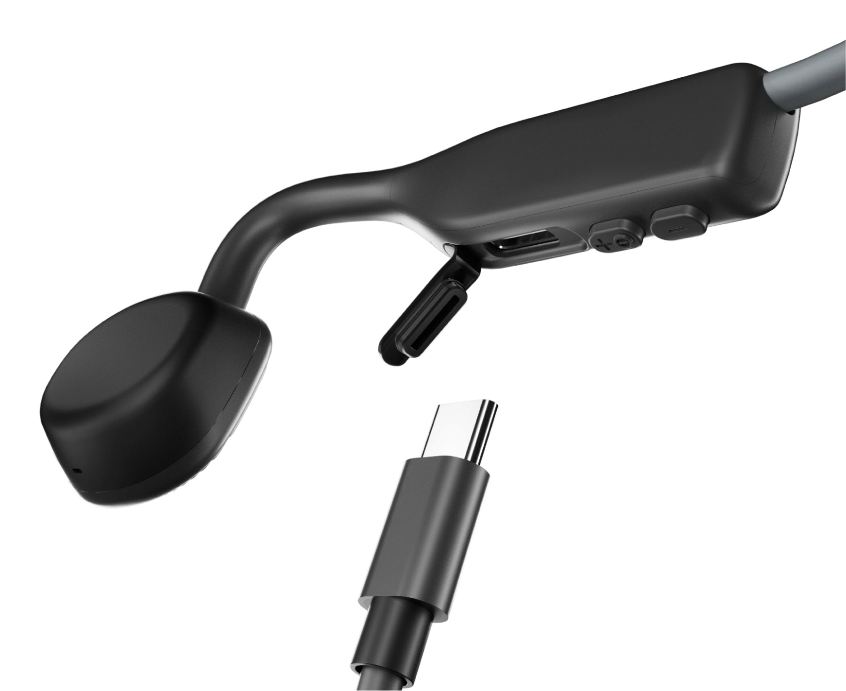 SHOKZ Casque sans-fil à conduction osseuse OpenMove - Bluetooth - Gris